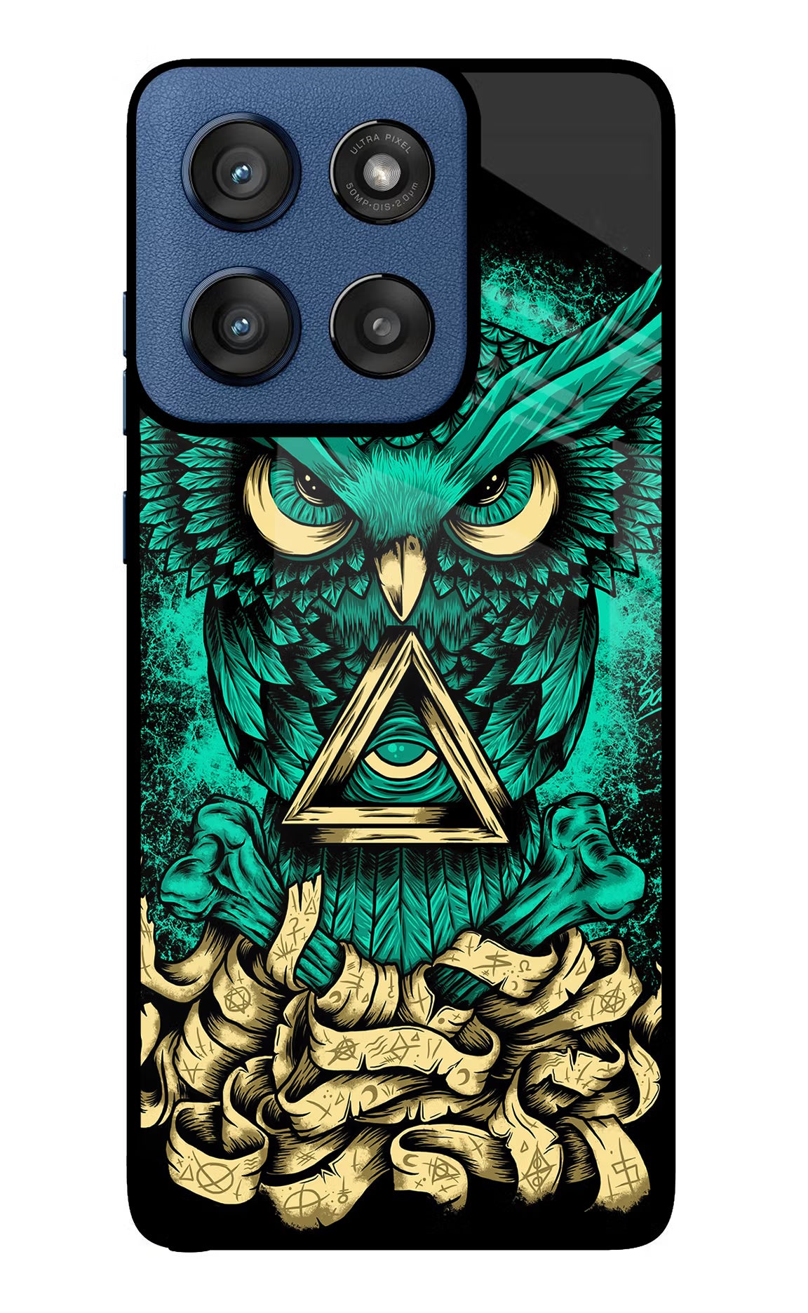 Green Owl Moto Edge 60 Stylus Glass Case - Green Owl Moto Edge 60 Stylus Glass Case Green Owl Moto Edge 60 Stylus Glass Case