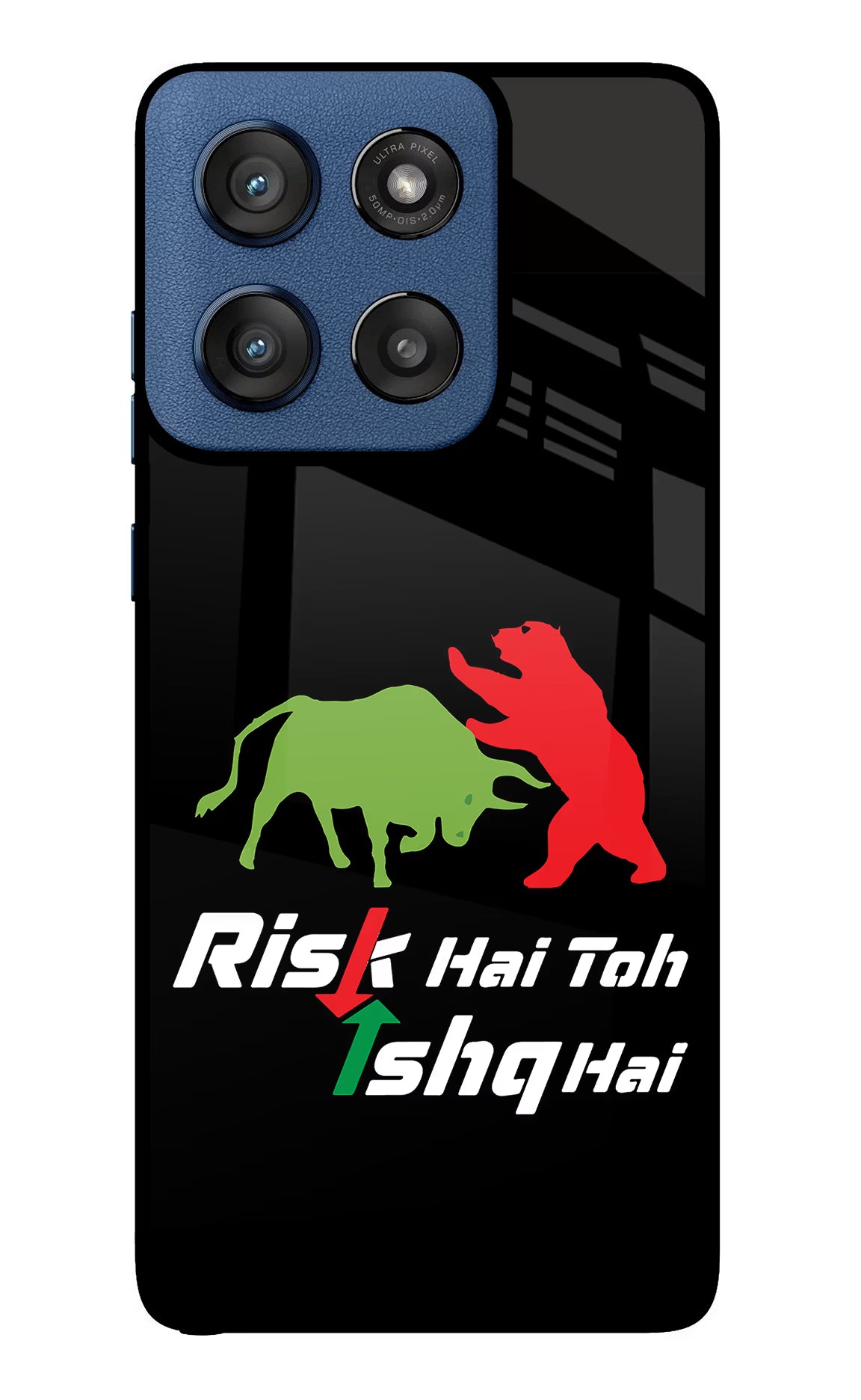 Risk Hai Toh Ishq Hai Moto Edge 60 Stylus Back Cover - Risk Hai Toh Ishq Hai Moto Edge 60 Stylus Glass Case Back Cover by Casekaro Risk Hai Toh Ishq Hai Moto Edge 60 Stylus Glass Case Back Cover by Casekaro
