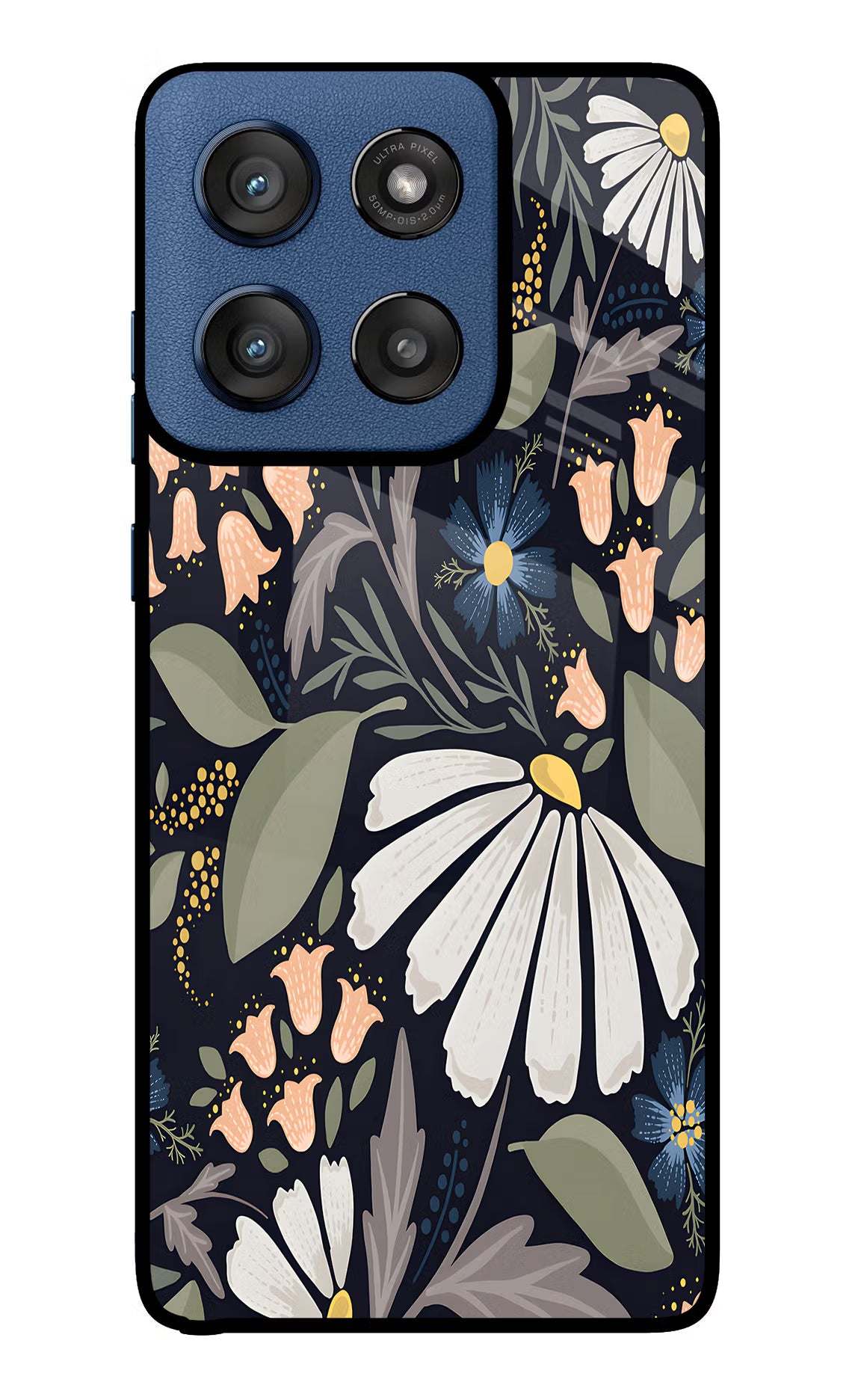 Flowers Art Moto Edge 60 Stylus Back Cover - Flowers Art Moto Edge 60 Stylus Glass Case Back Cover by Casekaro Flowers Art Moto Edge 60 Stylus Glass Case Back Cover by Casekaro