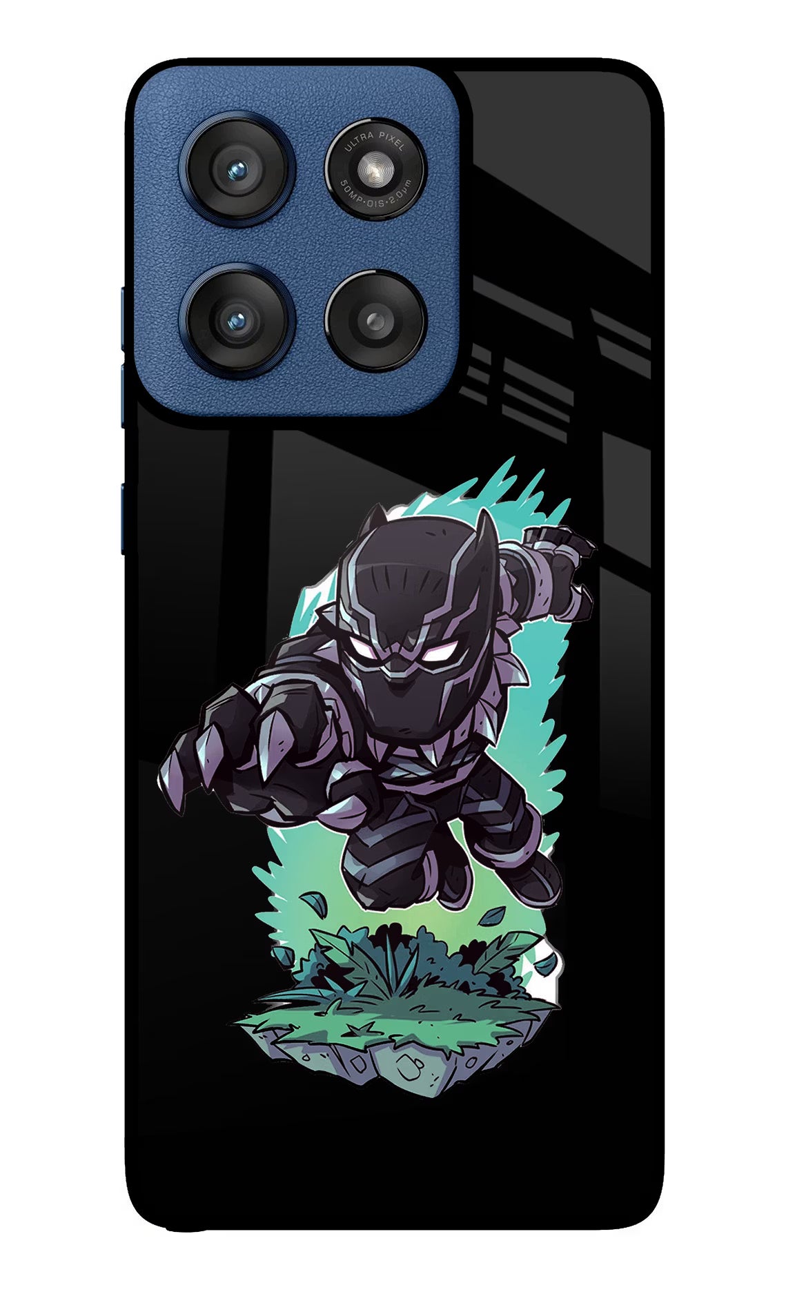 Black Panther Moto Edge 60 Stylus Back Cover - Black Panther Moto Edge 60 Stylus Glass Case Back Cover by Casekaro Black Panther Moto Edge 60 Stylus Glass Case Back Cover by Casekaro