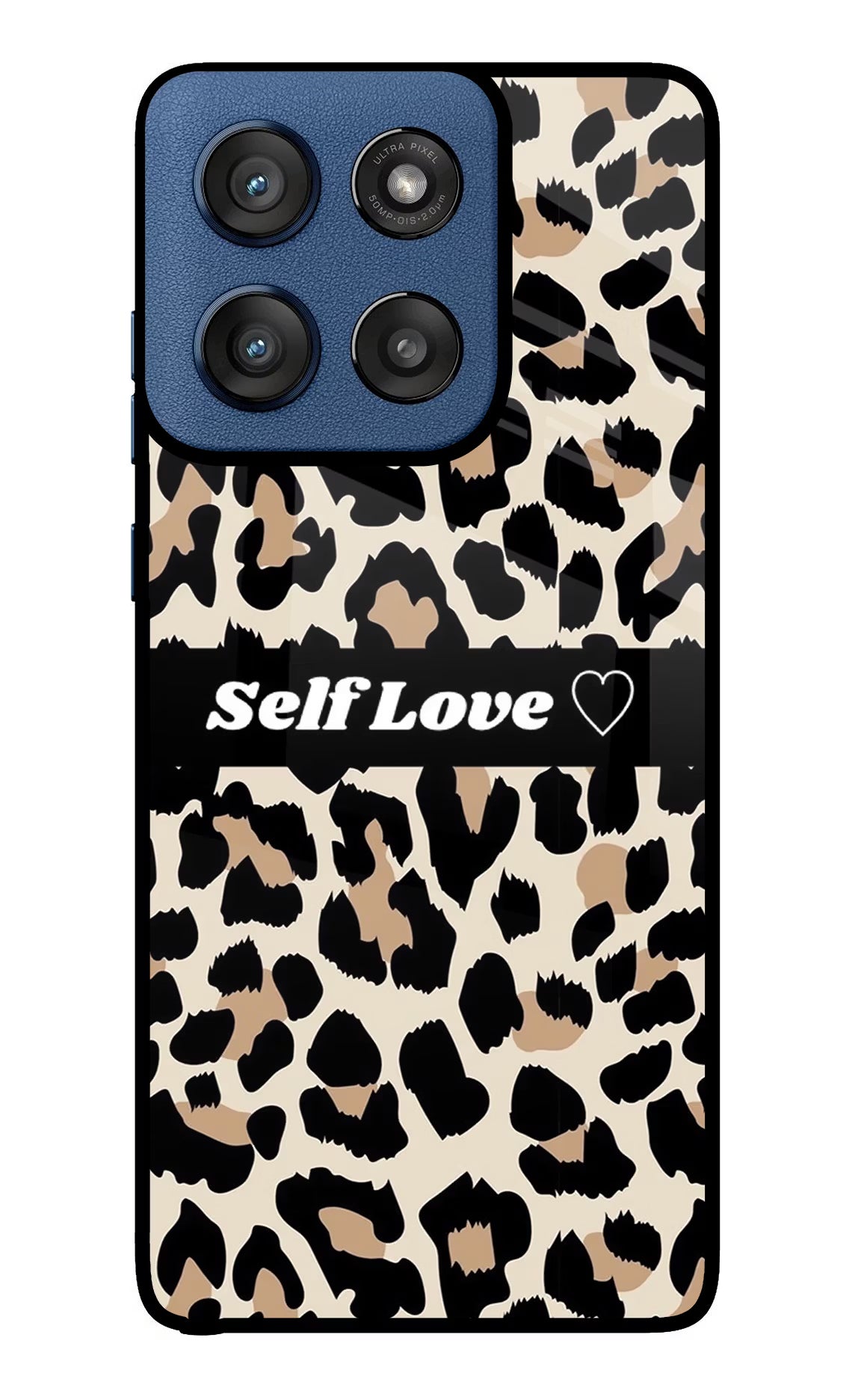Leopard Print Self Love Moto Edge 60 Stylus Glass Case - Leopard Print Self Love Moto Edge 60 Stylus Glass Case Leopard Print Self Love Moto Edge 60 Stylus Glass Case