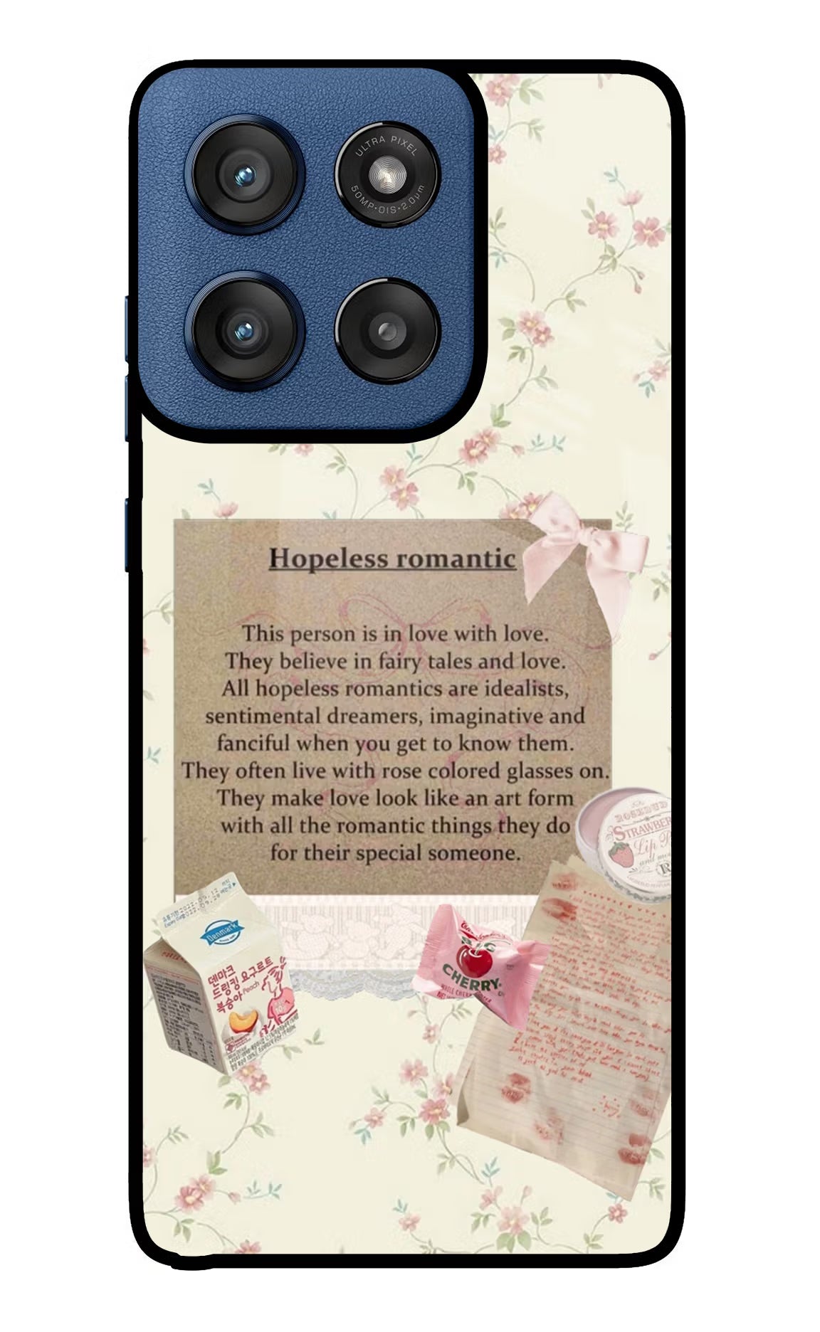Hopeless Romantic Moto Edge 60 Stylus Glass Case - Hopeless Romantic Moto Edge 60 Stylus Glass Case Hopeless Romantic Moto Edge 60 Stylus Glass Case