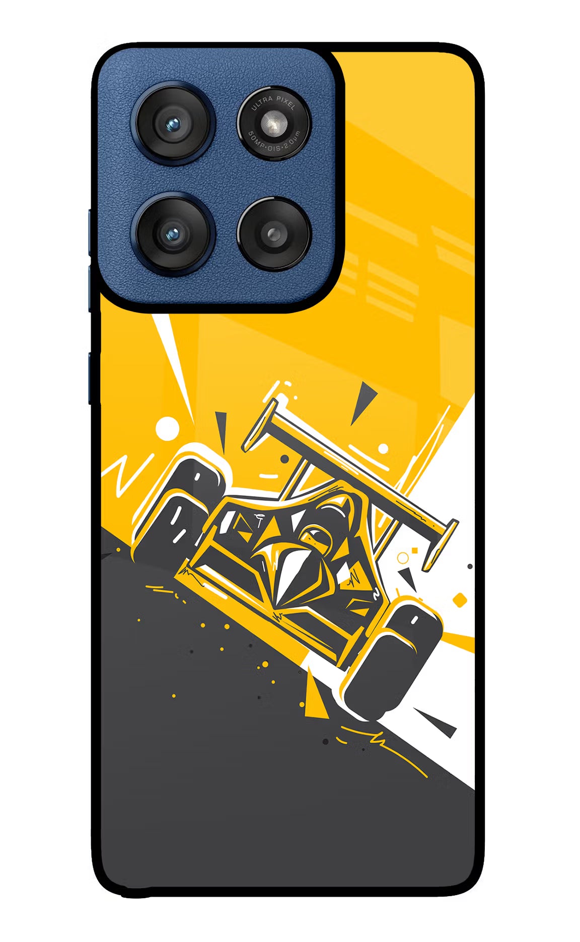 Track King Moto Edge 60 Stylus Back Cover - Track King Moto Edge 60 Stylus Glass Case Back Cover by Casekaro Track King Moto Edge 60 Stylus Glass Case Back Cover by Casekaro