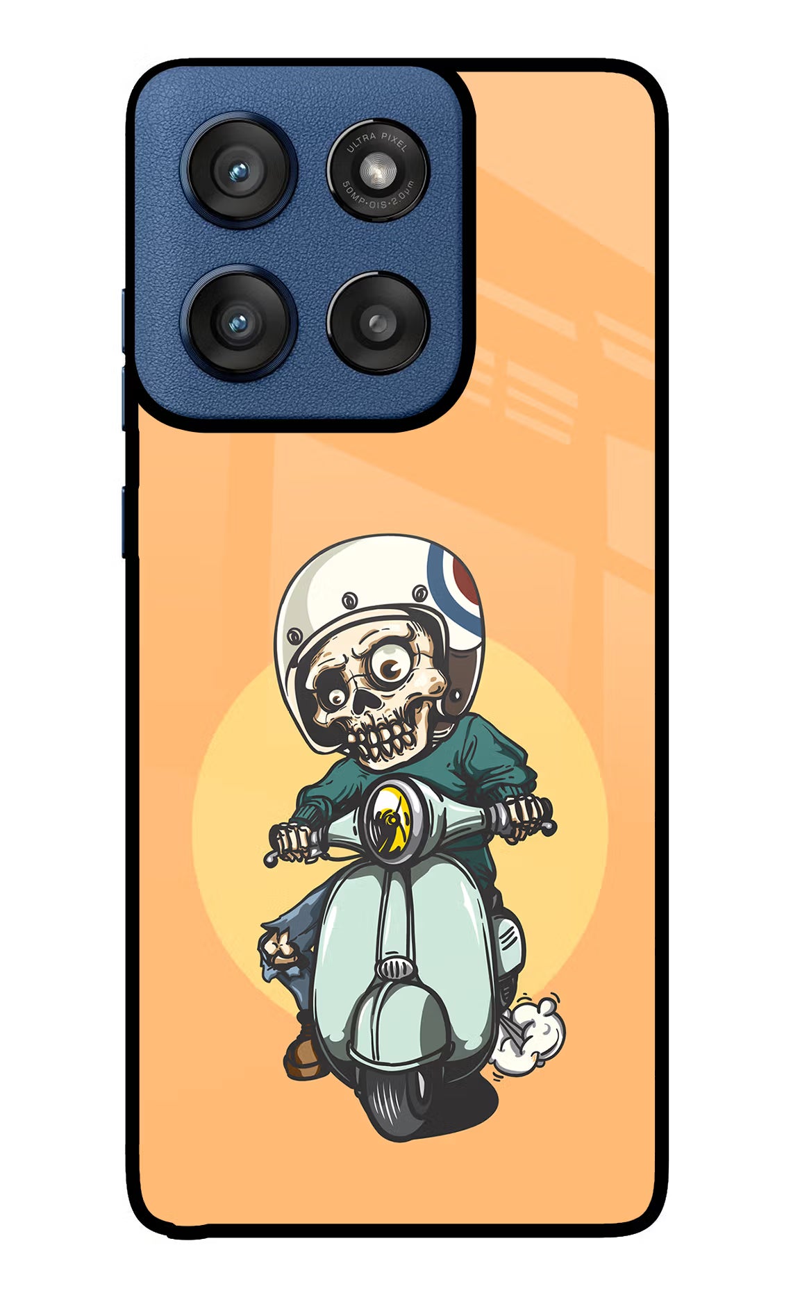 Undead Biker Moto Edge 60 Stylus Glass Case - Undead Biker Moto Edge 60 Stylus Glass Case Undead Biker Moto Edge 60 Stylus Glass Case