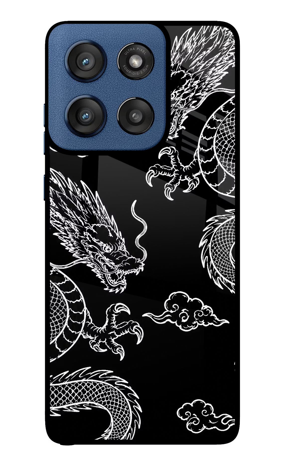 Twin Dragons Moto Edge 60 Stylus Glass Case - Twin Dragons Moto Edge 60 Stylus Glass Case Twin Dragons Moto Edge 60 Stylus Glass Case