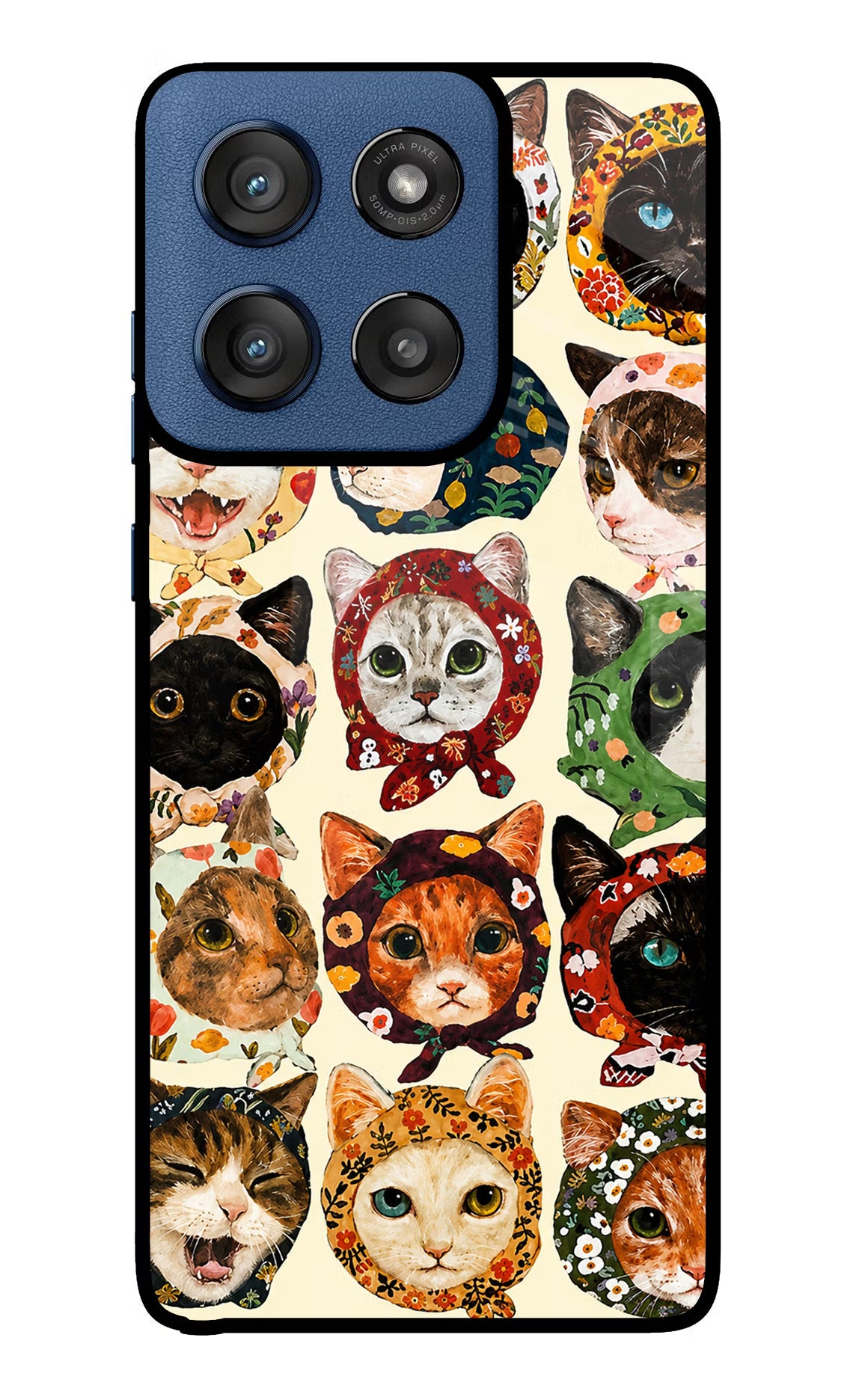 Cool Cat Moto Edge 60 Stylus Glass Case - Cool Cat Moto Edge 60 Stylus Glass Case Cool Cat Moto Edge 60 Stylus Glass Case