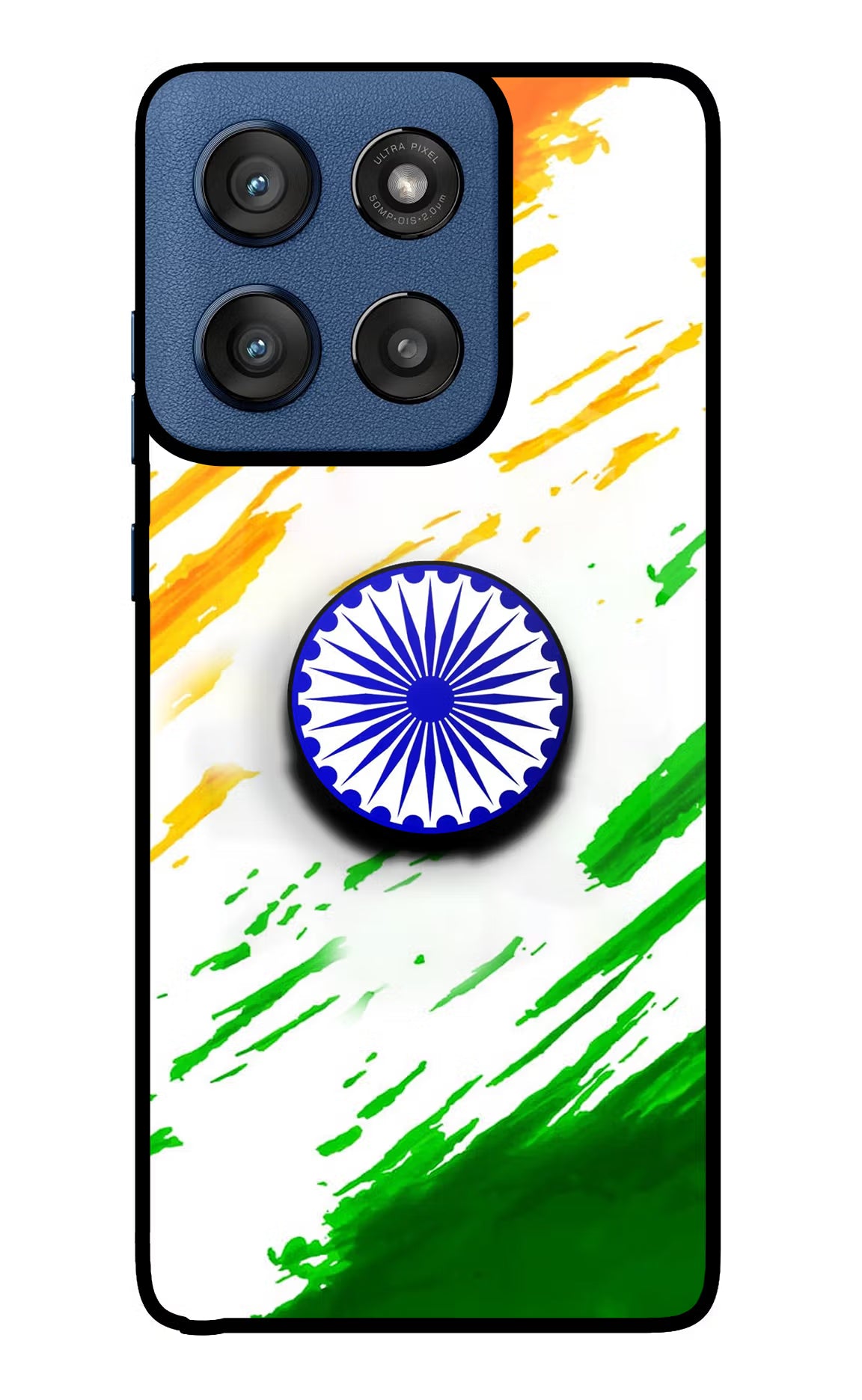Indian Flag Ashoka Chakra Moto Edge 60 Stylus Pop Case - Indian Flag Ashoka Chakra Moto Edge 60 Stylus Pop Case by Casekaro Indian Flag Ashoka Chakra Moto Edge 60 Stylus Pop Case by Casekaro