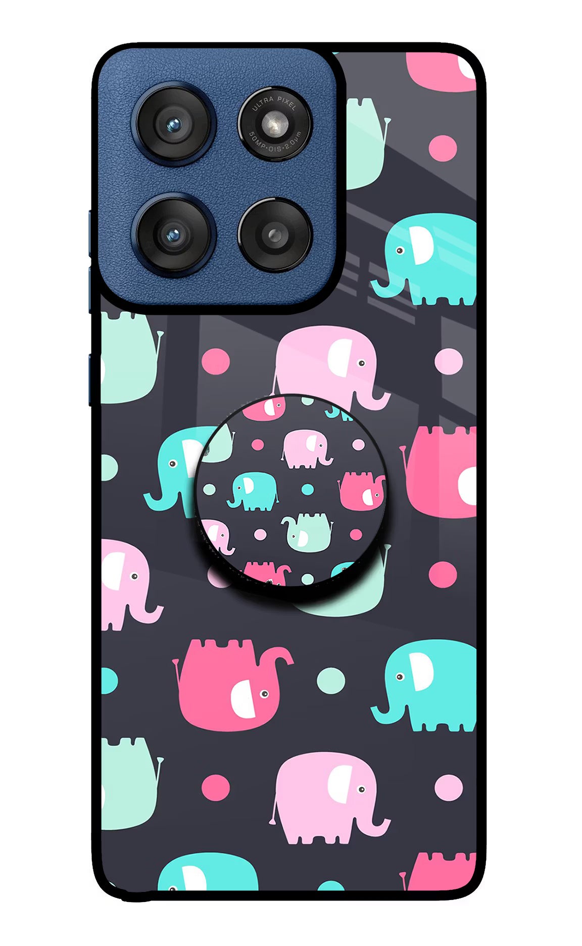 Baby Elephants Moto Edge 60 Stylus Pop Case - Baby Elephants Moto Edge 60 Stylus Pop Case by Casekaro Baby Elephants Moto Edge 60 Stylus Pop Case by Casekaro