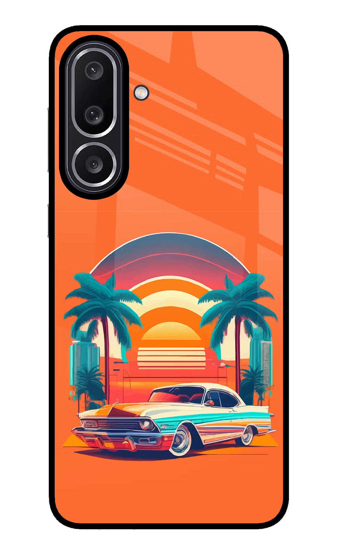 Palm Drive 80s Samsung M56 5G Glass Case - Palm Drive 80s Samsung M56 5G Glass Case Palm Drive 80s Samsung M56 5G Glass Case