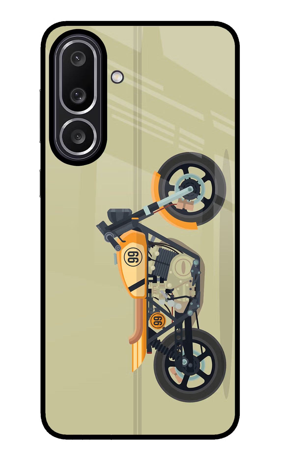 Vertical Speedster Samsung M56 5G Glass Case - Vertical Speedster Samsung M56 5G Glass Case Vertical Speedster Samsung M56 5G Glass Case