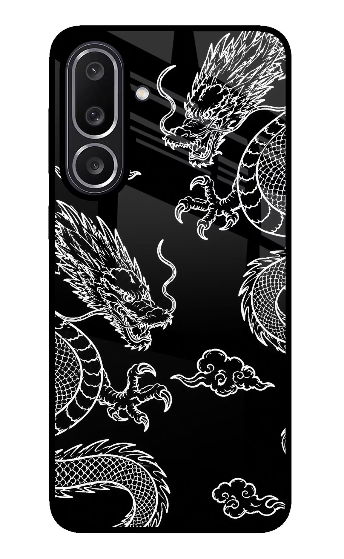 Twin Dragons Samsung M56 5G Glass Case - Twin Dragons Samsung M56 5G Glass Case Twin Dragons Samsung M56 5G Glass Case