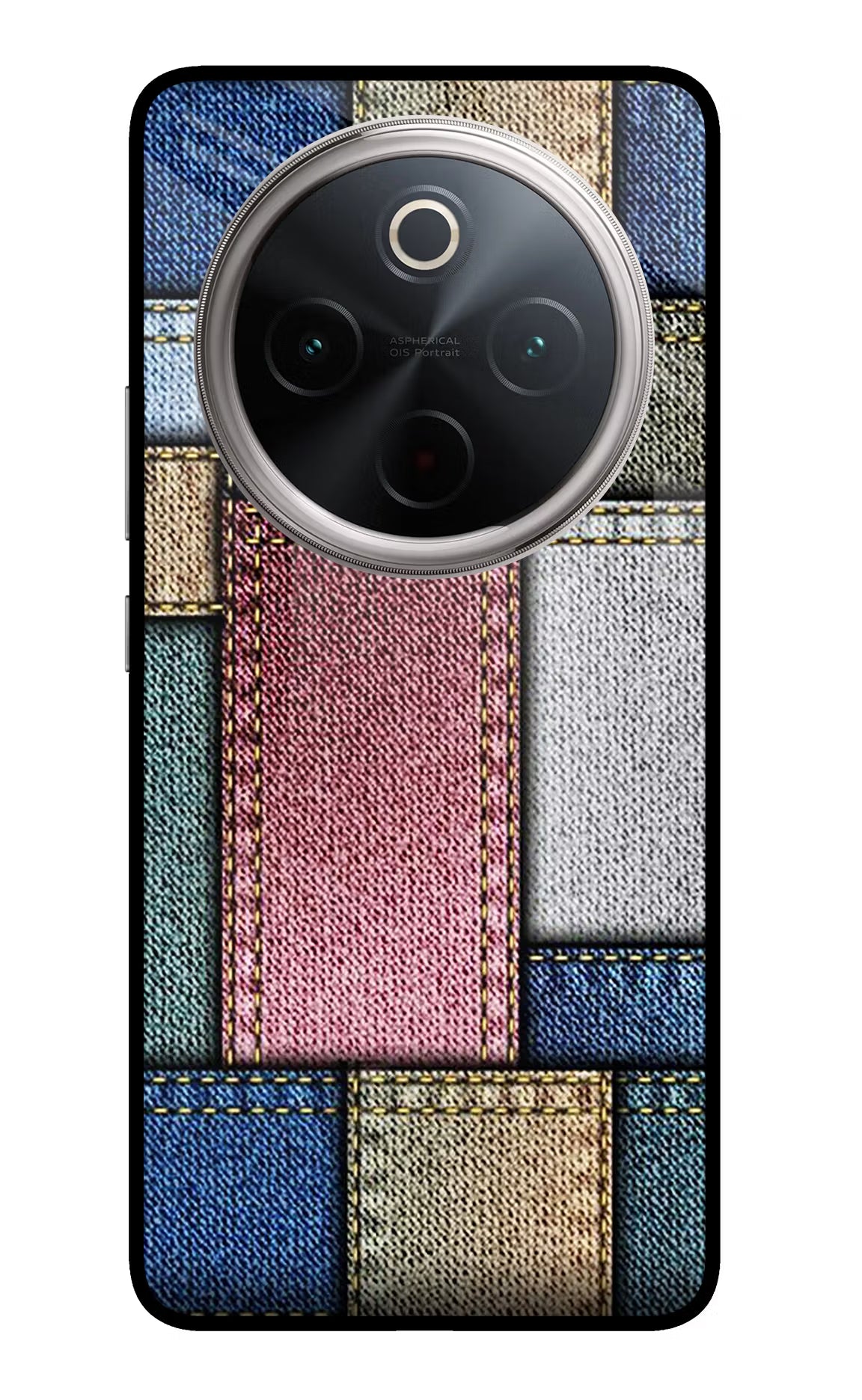 Multicolor Jeans Vivo T4 5G Glass Case - Multicolor Jeans Vivo T4 5G Glass Case Multicolor Jeans Vivo T4 5G Glass Case