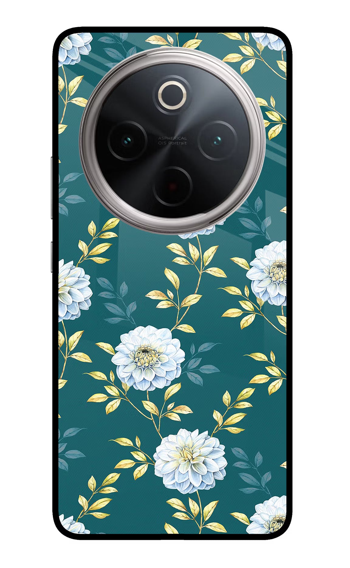 Flowers Vivo T4 5G Glass Case - Flowers Vivo T4 5G Glass Case Flowers Vivo T4 5G Glass Case