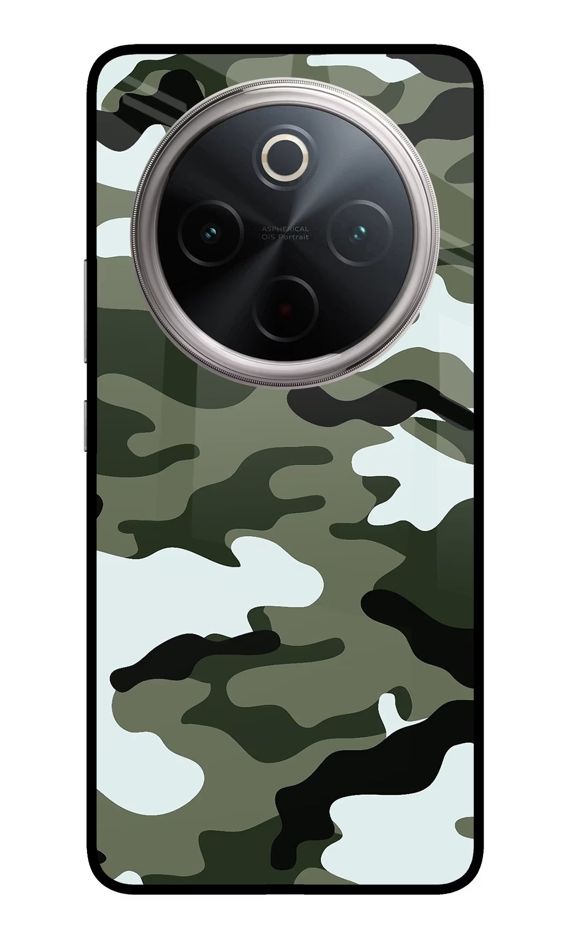 Camouflage Vivo T4 5G Back Cover - Camouflage Vivo T4 5G Glass Case Back Cover by Casekaro Camouflage Vivo T4 5G Glass Case Back Cover by Casekaro