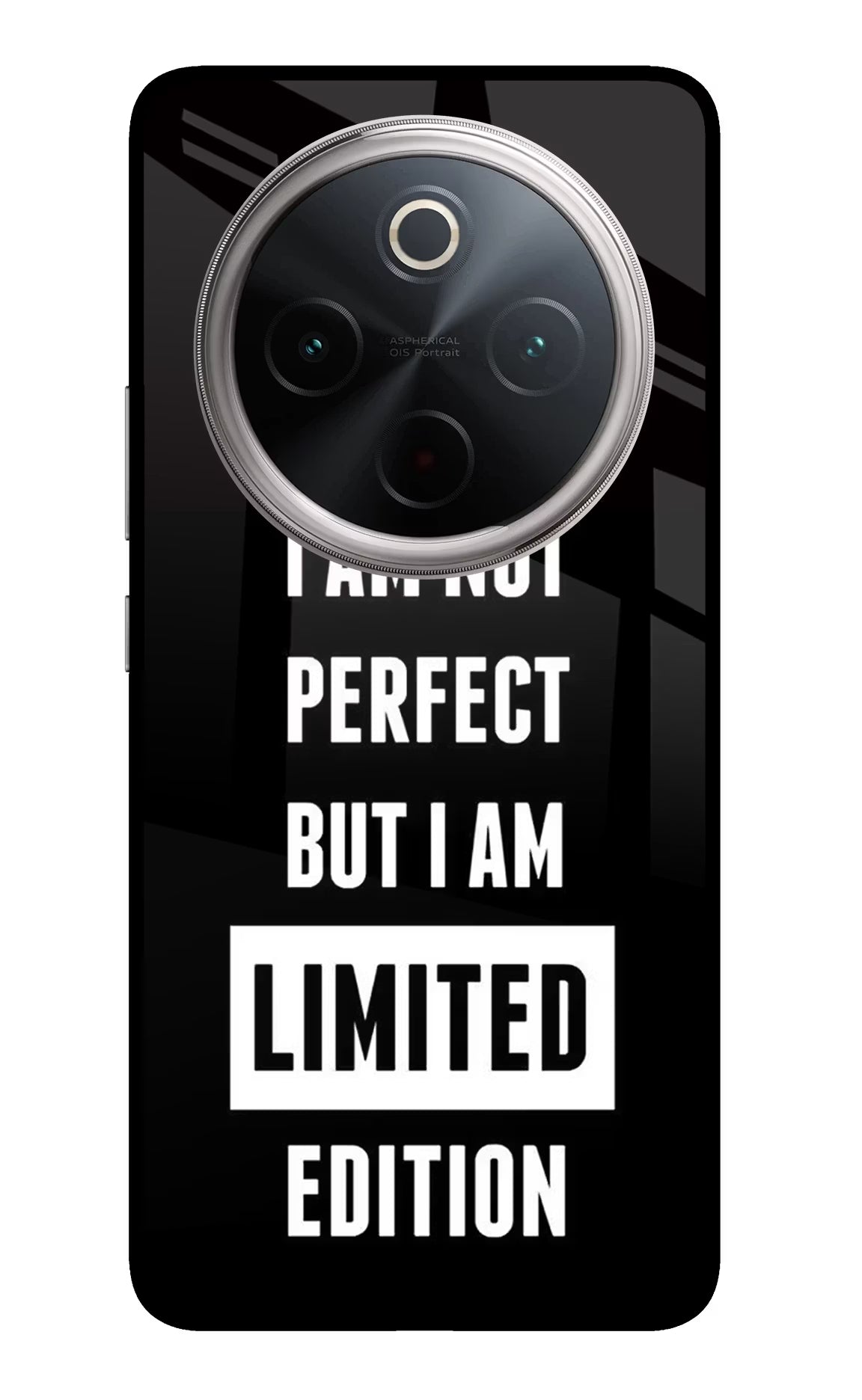 I Am Not Perfect But I Am Limited Edition Vivo T4 5G Back Cover - I Am Not Perfect But I Am Limited Edition Vivo T4 5G Glass Case Back Cover by Casekaro I Am Not Perfect But I Am Limited Edition Vivo T4 5G Glass Case Back Cover by Casekaro