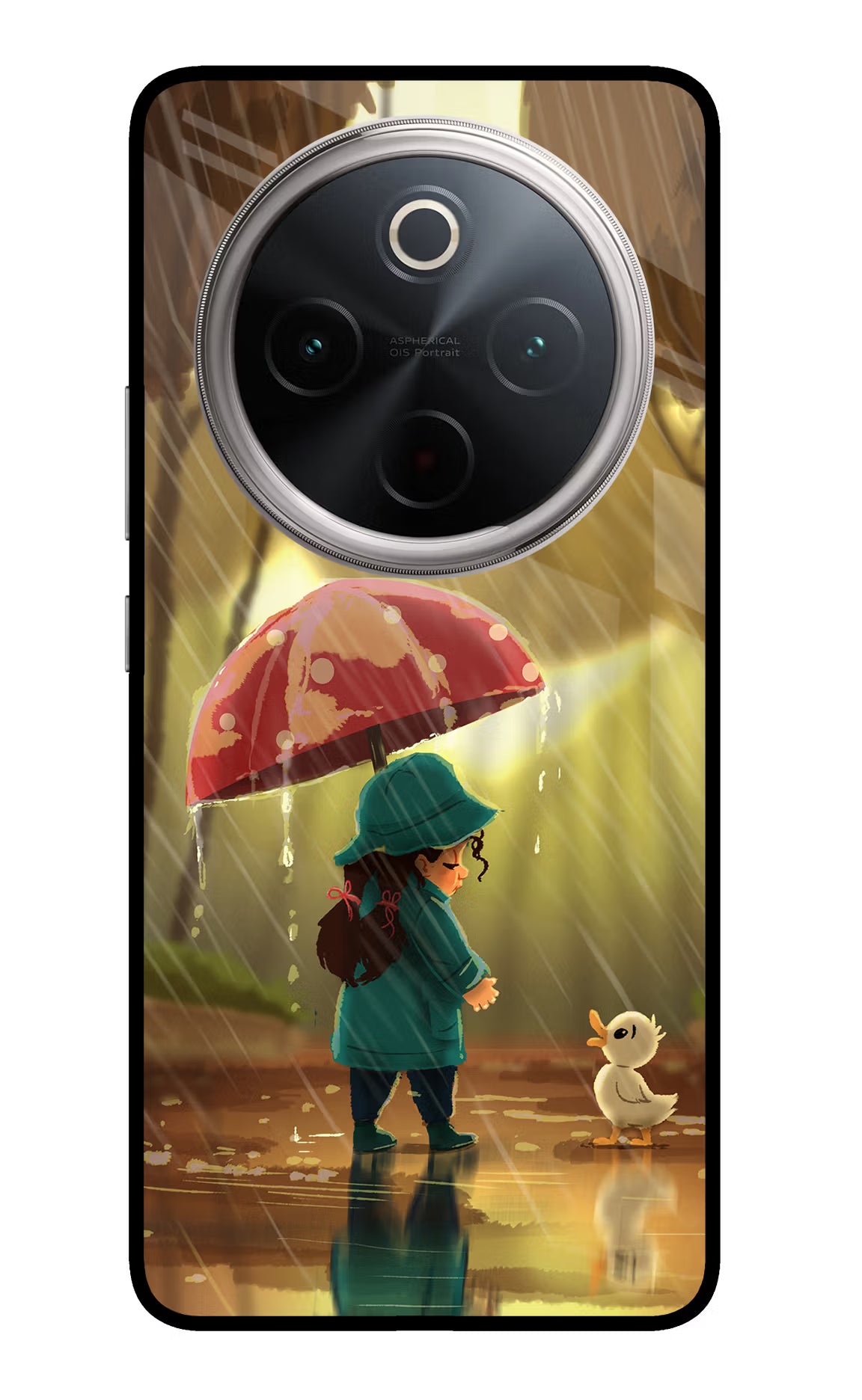 Rainy Day Vivo T4 5G Back Cover - Rainy Day Vivo T4 5G Glass Case Back Cover by Casekaro Rainy Day Vivo T4 5G Glass Case Back Cover by Casekaro