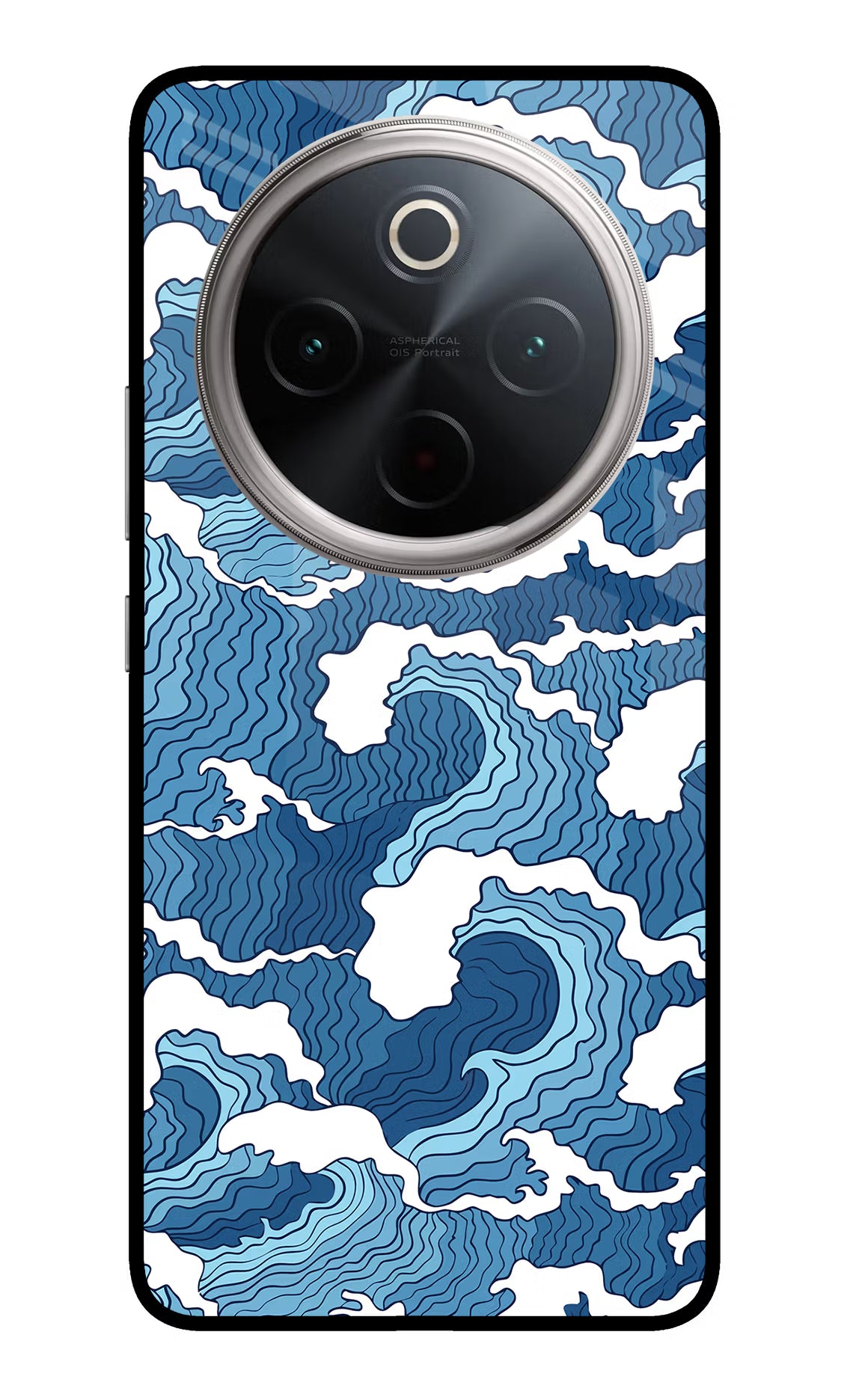 Blue Waves Vivo T4 5G Glass Case - Blue Waves Vivo T4 5G Glass Case Blue Waves Vivo T4 5G Glass Case
