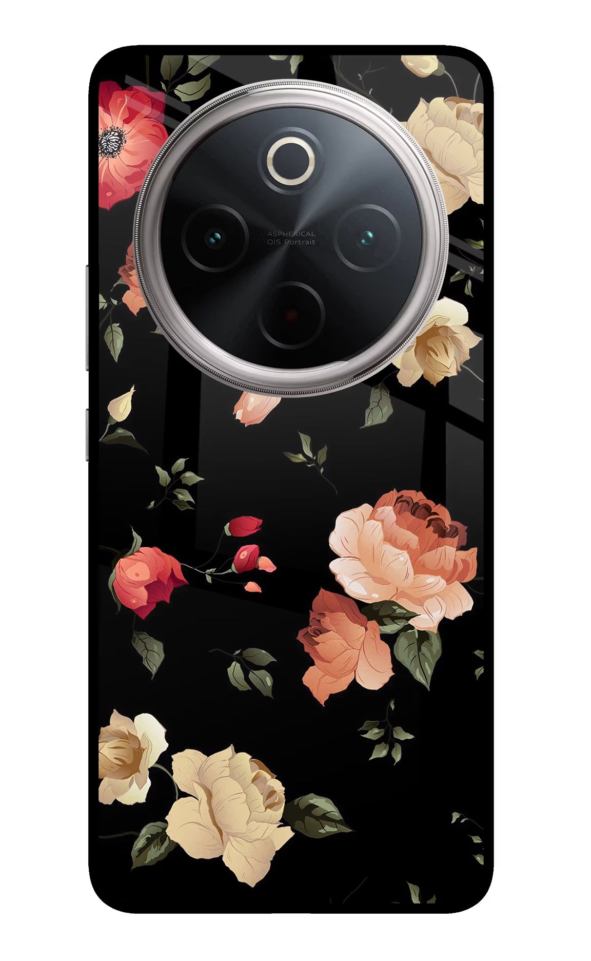 Flowers Vivo T4 5G Glass Case - Flowers Vivo T4 5G Glass Case Flowers Vivo T4 5G Glass Case
