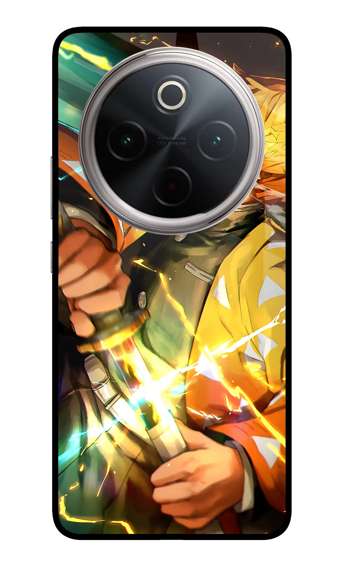 Demon Slayer Vivo T4 5G Back Cover - Demon Slayer Vivo T4 5G Glass Case Back Cover by Casekaro Demon Slayer Vivo T4 5G Glass Case Back Cover by Casekaro