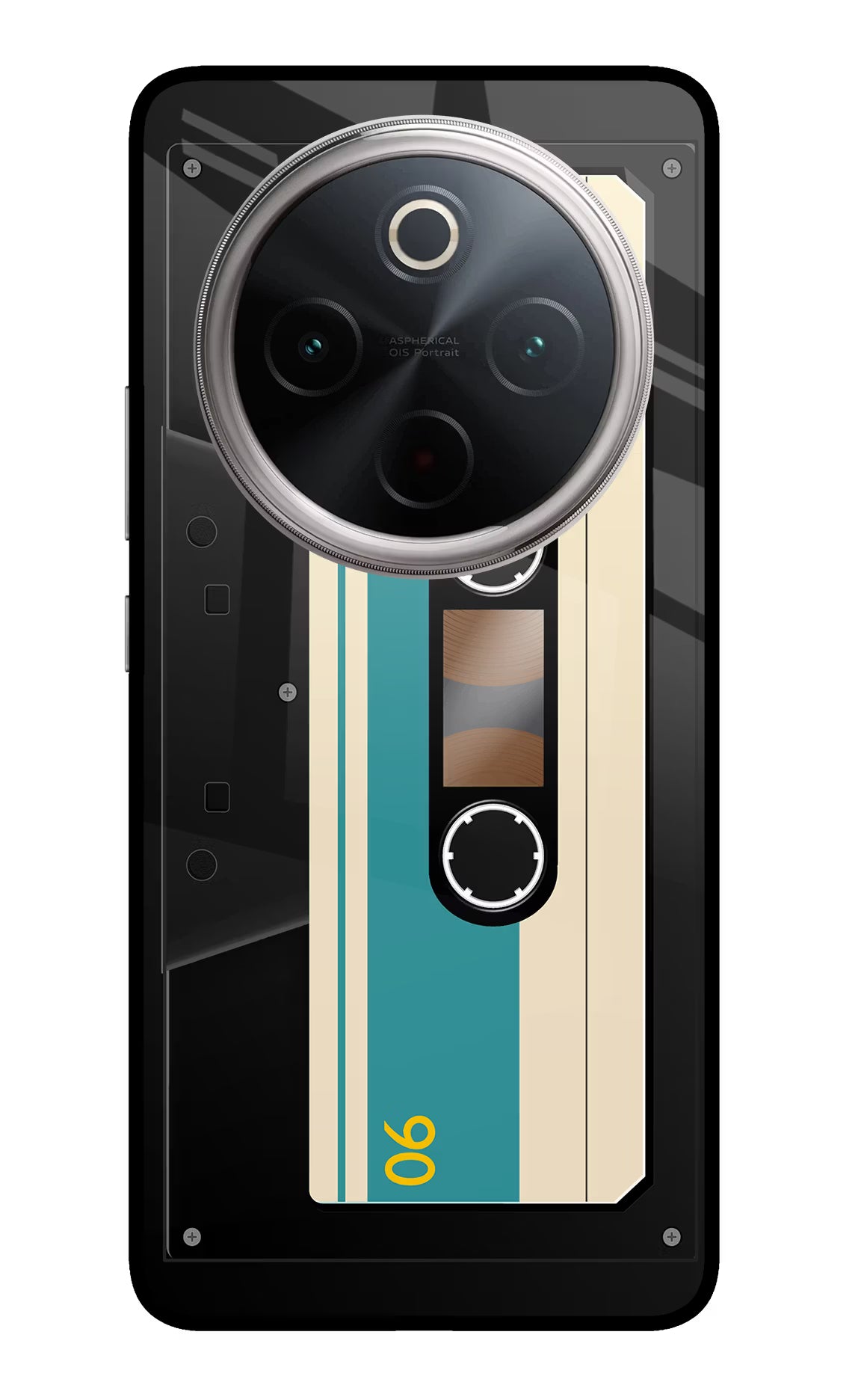 Cassette Vivo T4 5G Back Cover - Cassette Vivo T4 5G Glass Case Back Cover by Casekaro Cassette Vivo T4 5G Glass Case Back Cover by Casekaro