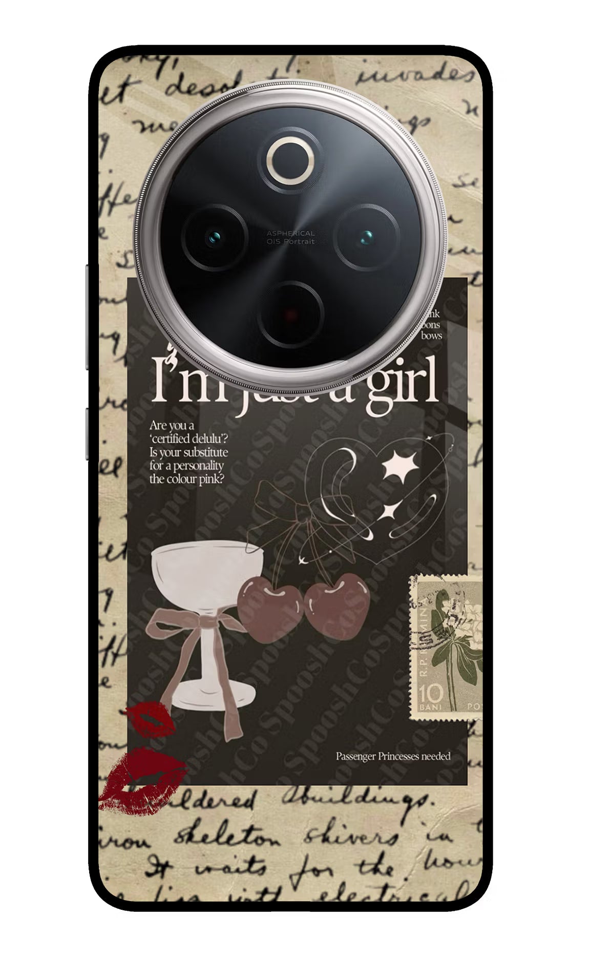 I am just a girl Vivo T4 5G Glass Case - I am just a girl Vivo T4 5G Glass Case I am just a girl Vivo T4 5G Glass Case
