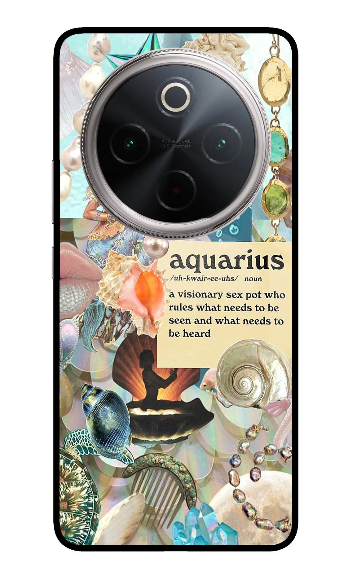 Aquarius Zodiac Vivo T4 5G Glass Case - Aquarius Zodiac Vivo T4 5G Glass Case Aquarius Zodiac Vivo T4 5G Glass Case
