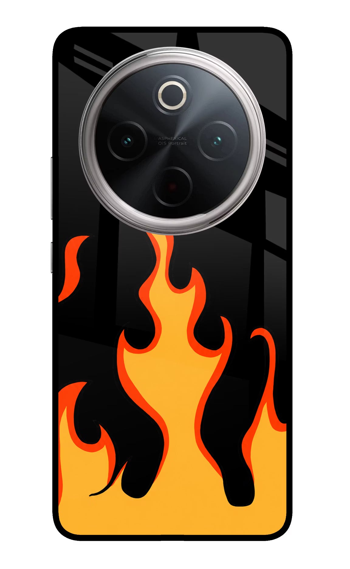 Fired Up – Black Vivo T4 5G Glass Case - Fired Up – Black Vivo T4 5G Glass Case Fired Up – Black Vivo T4 5G Glass Case