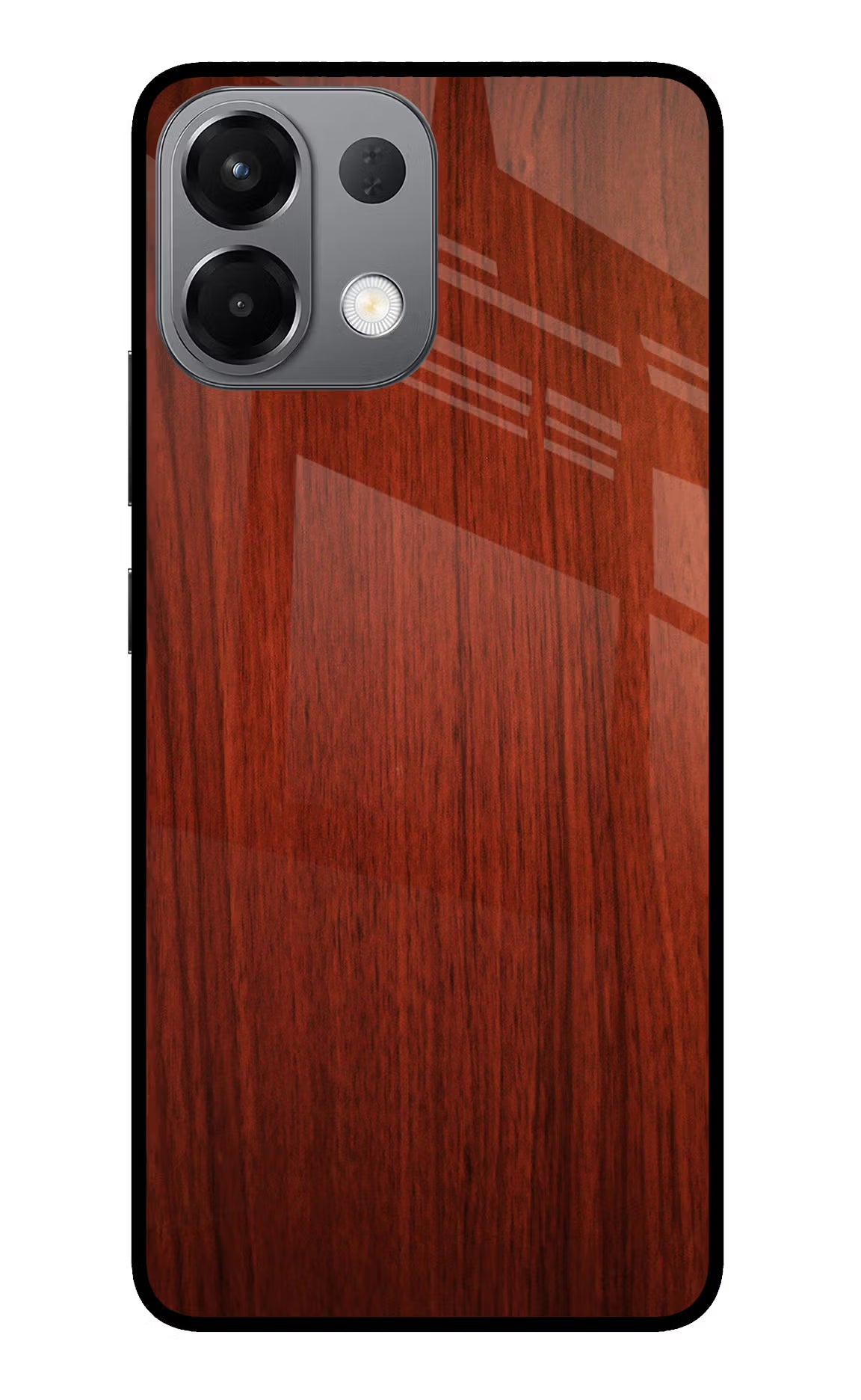 Wooden Plain Pattern Oppo K13 5G Glass Case Back Cover by Casekaro