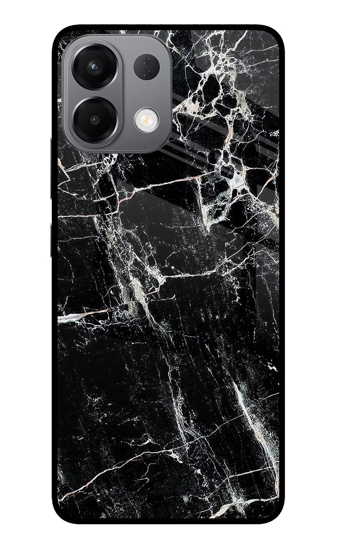 Black Marble Texture Oppo K13 5G Glass Case - Black Marble Texture Oppo K13 5G Glass Case Black Marble Texture Oppo K13 5G Glass Case