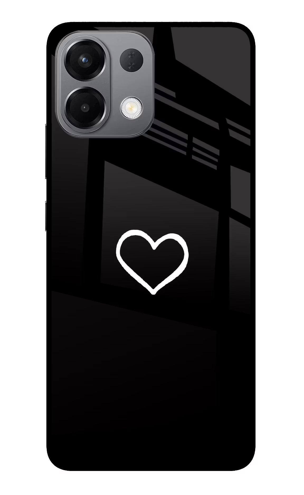 Heart Oppo K13 5G Back Cover - Heart Oppo K13 5G Glass Case Back Cover by Casekaro Heart Oppo K13 5G Glass Case Back Cover by Casekaro