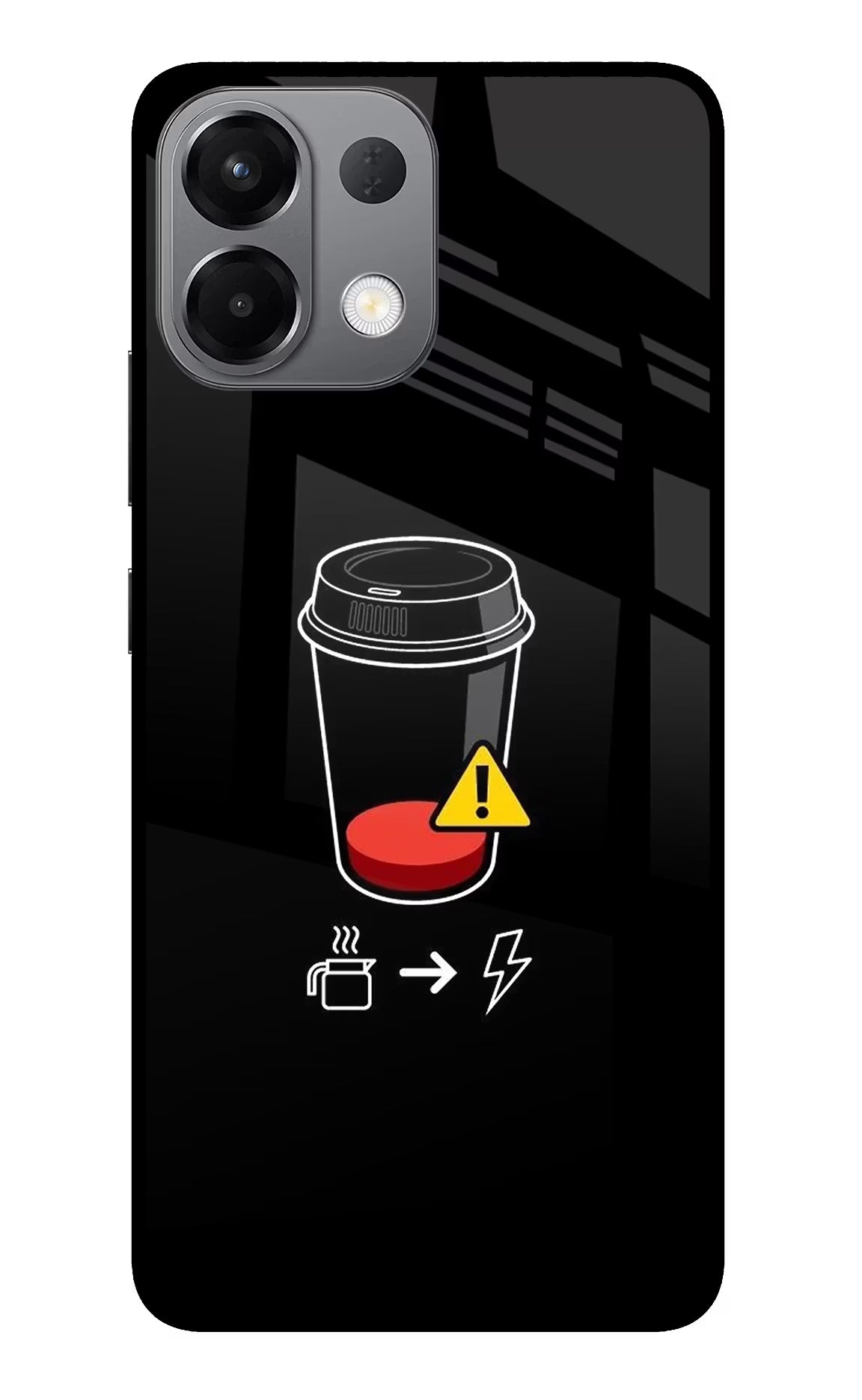 Coffee Oppo K13 5G Glass Case - Coffee Oppo K13 5G Glass Case Coffee Oppo K13 5G Glass Case