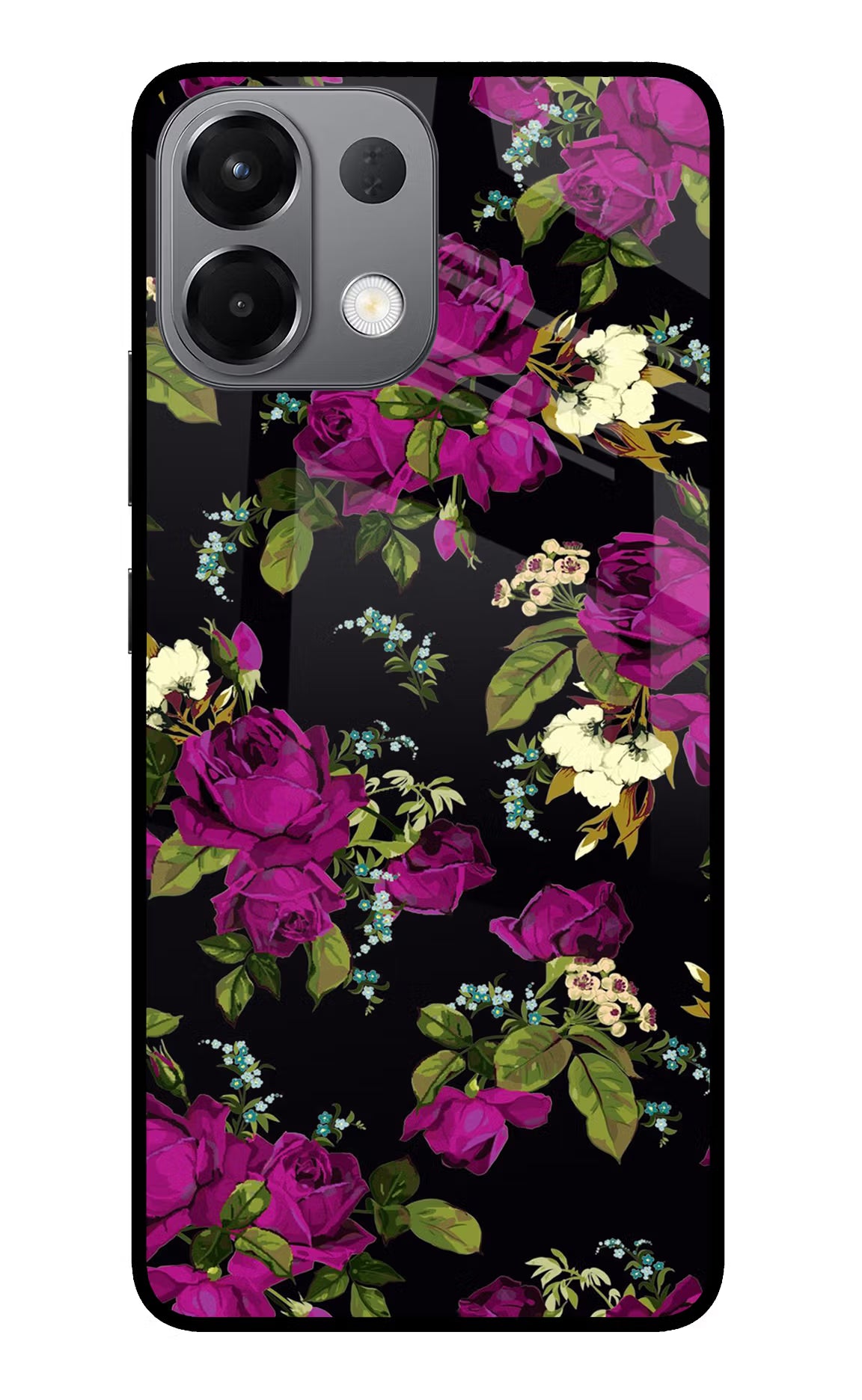 Flowers Oppo K13 5G Glass Case - Flowers Oppo K13 5G Glass Case Flowers Oppo K13 5G Glass Case