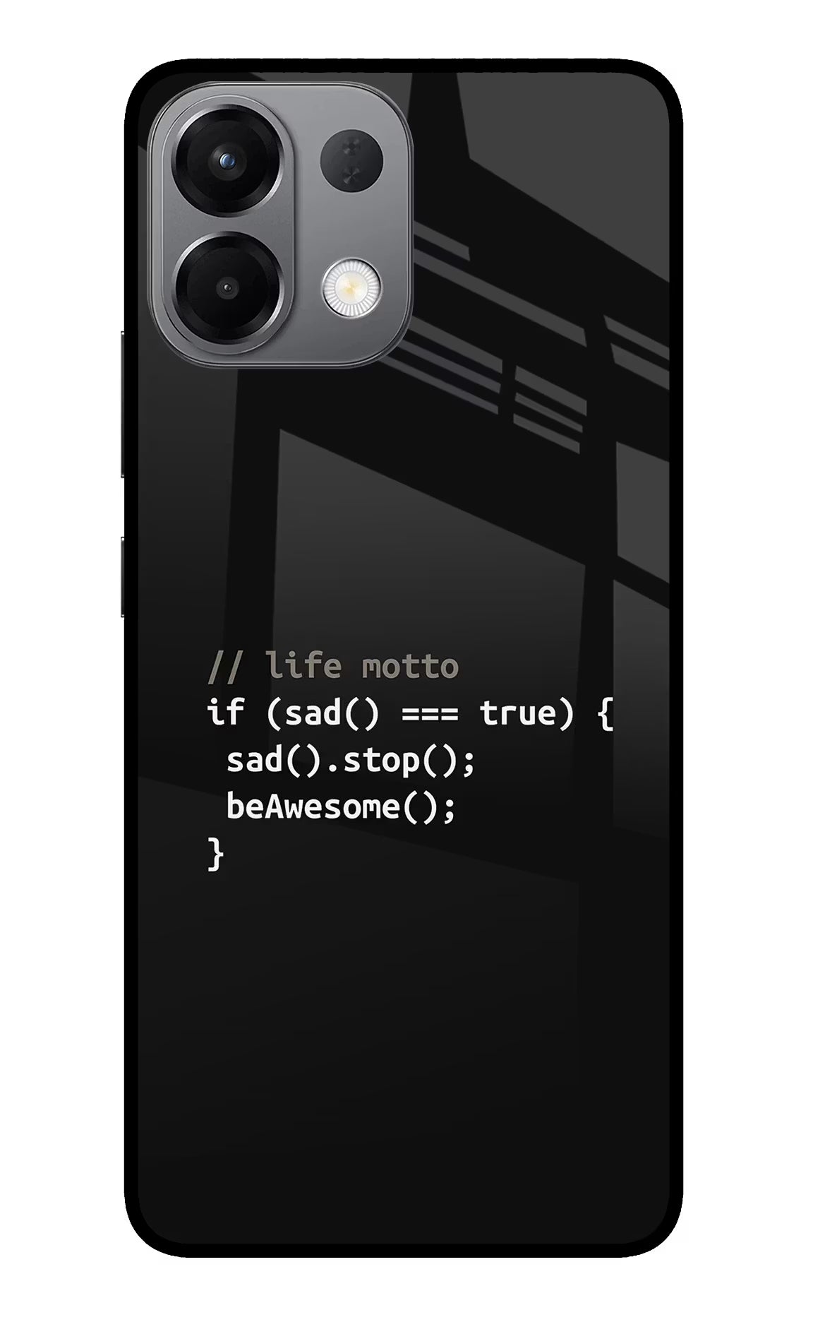 Life Motto Code Oppo K13 5G Glass Case Back Cover by Casekaro