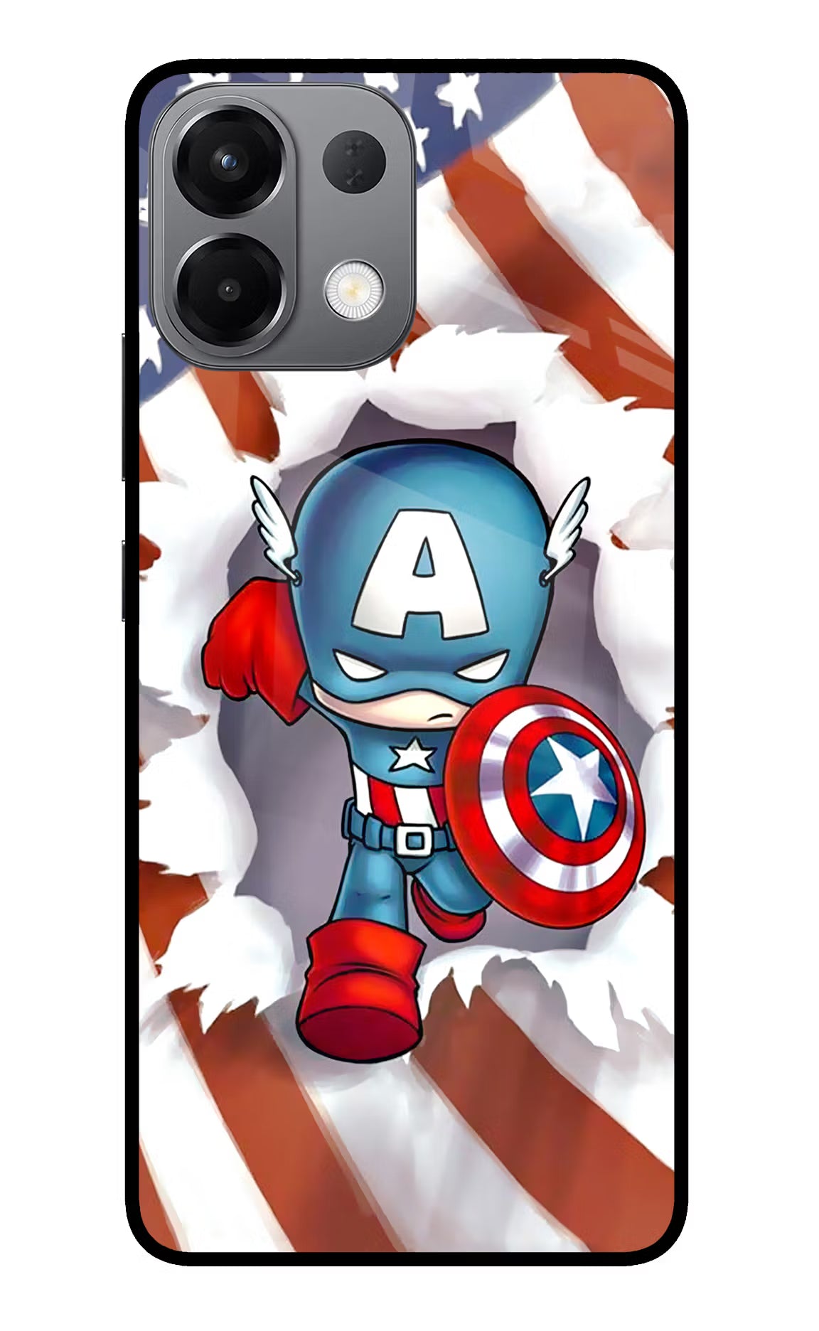 Captain America Oppo K13 5G Glass Case - Captain America Oppo K13 5G Glass Case Captain America Oppo K13 5G Glass Case