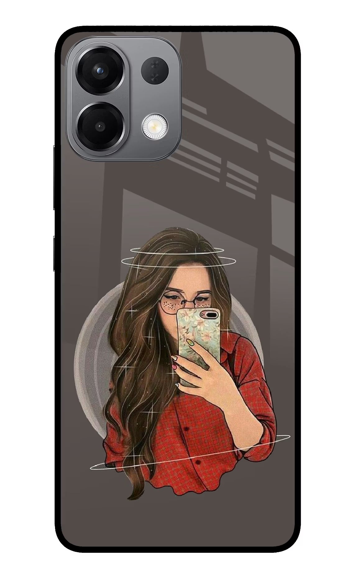 Selfie Queen Oppo K13 5G Back Cover - Selfie Queen Oppo K13 5G Glass Case Back Cover by Casekaro Selfie Queen Oppo K13 5G Glass Case Back Cover by Casekaro