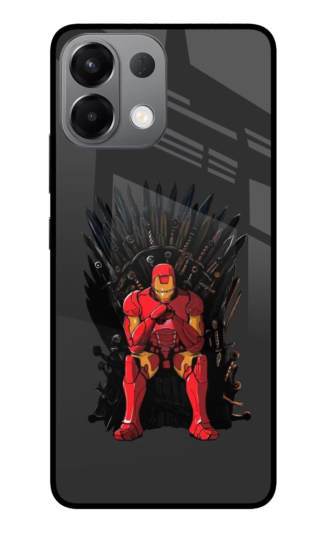 Ironman Throne Oppo K13 5G Glass Case - Ironman Throne Oppo K13 5G Glass Case Ironman Throne Oppo K13 5G Glass Case