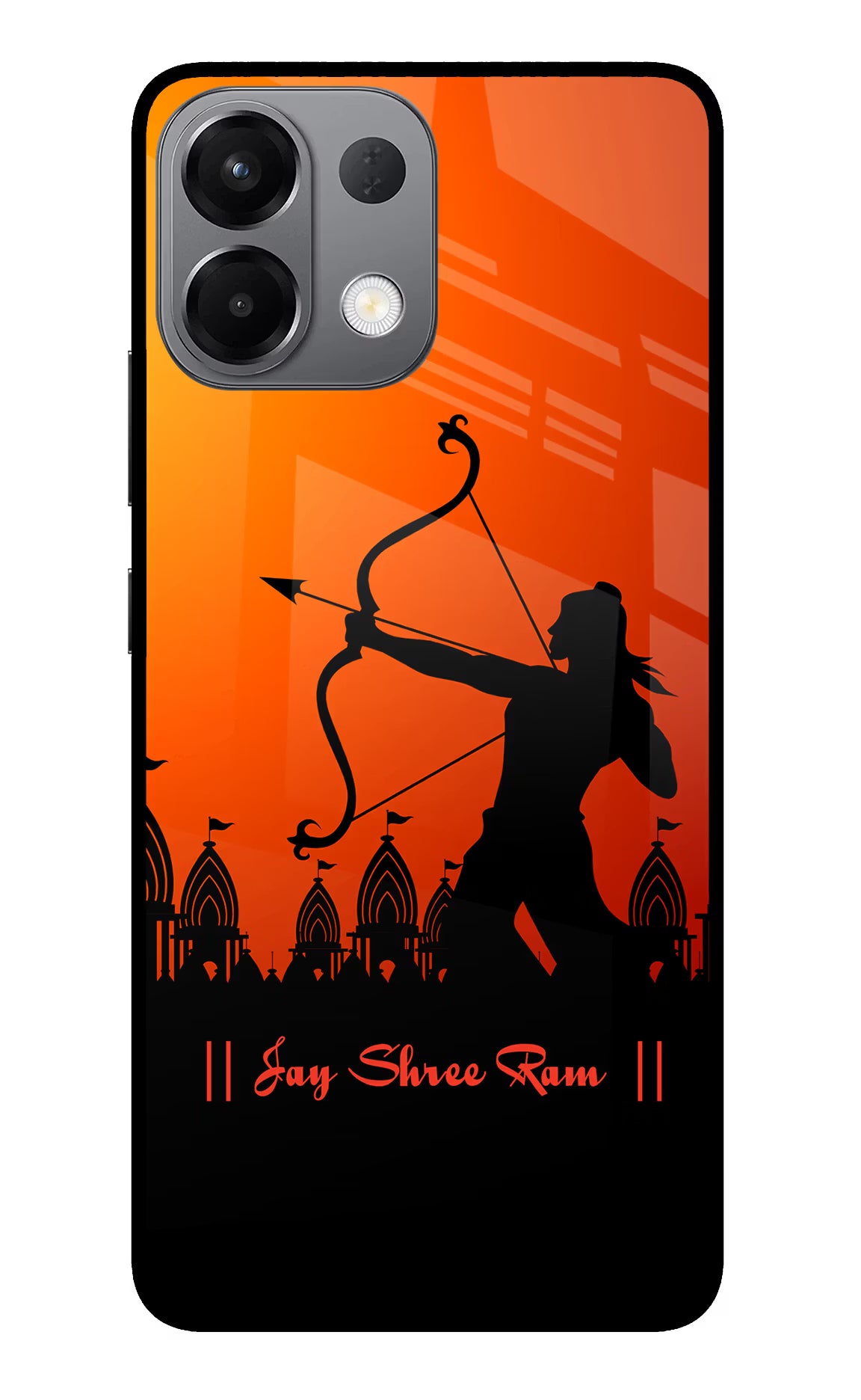 Lord Ram - 4 Oppo K13 5G Back Cover - Lord Ram - 4 Oppo K13 5G Glass Case Back Cover by Casekaro Lord Ram - 4 Oppo K13 5G Glass Case Back Cover by Casekaro