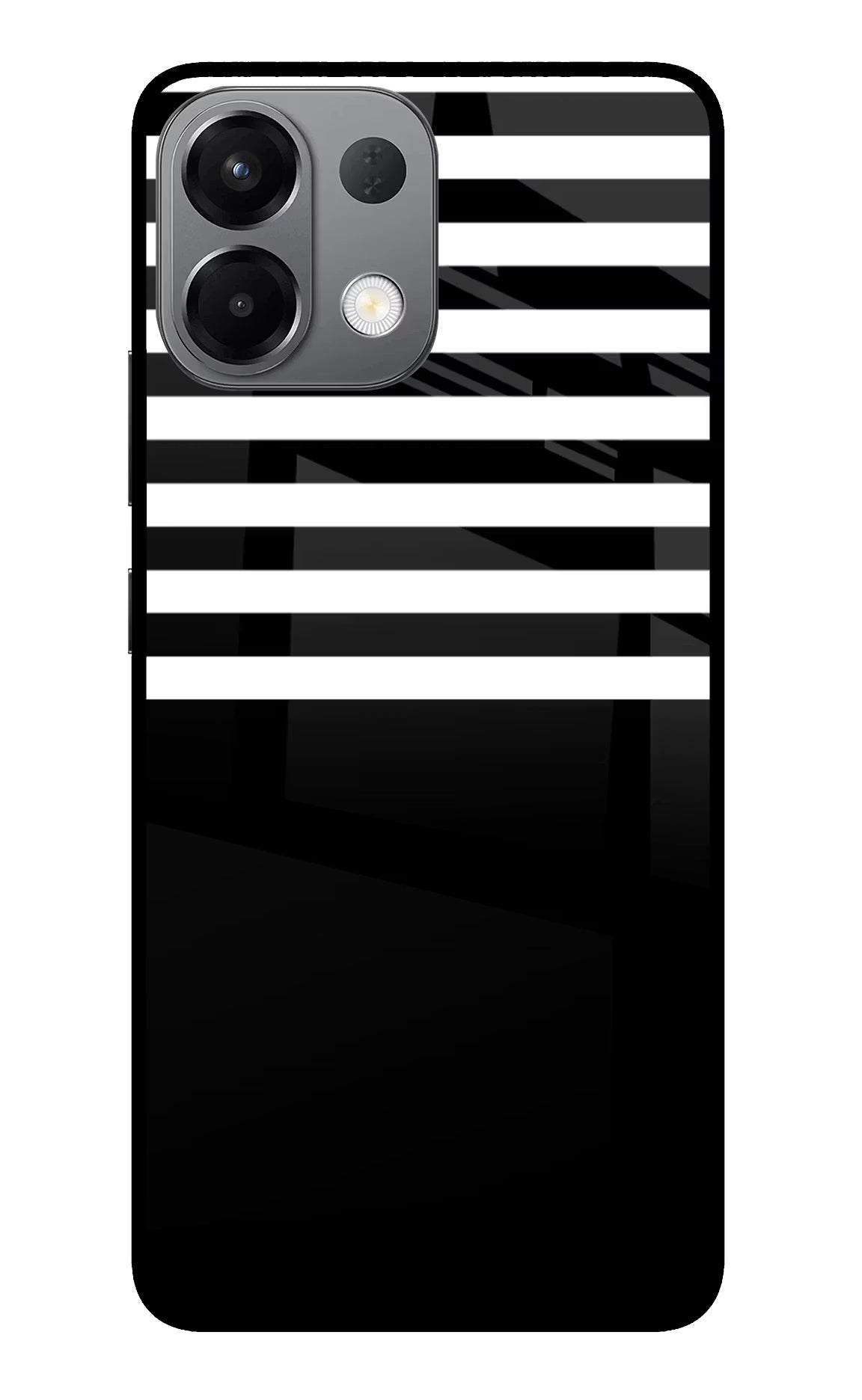 Black and White Print Oppo K13 5G Glass Case - Black and White Print Oppo K13 5G Glass Case Black and White Print Oppo K13 5G Glass Case