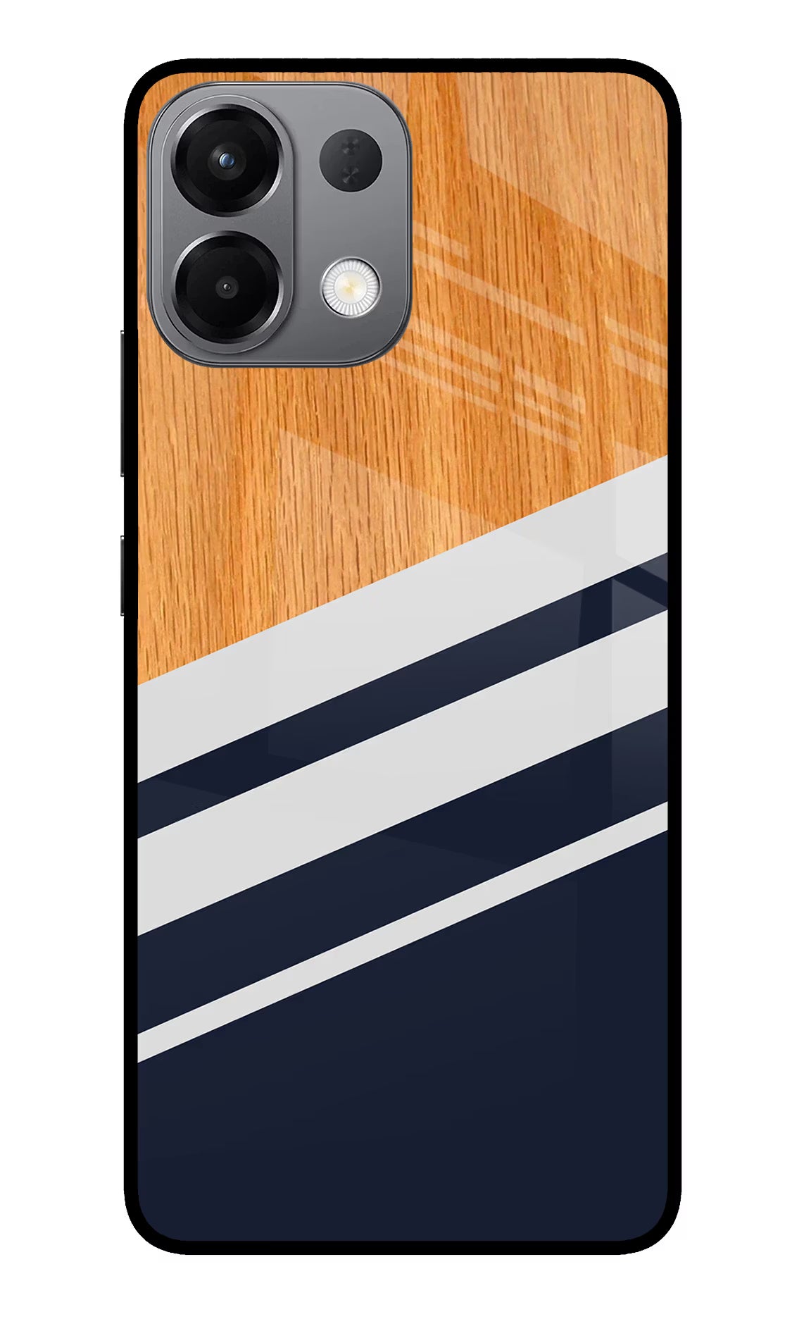 Blue and white wooden Oppo K13 5G Glass Case - Blue and white wooden Oppo K13 5G Glass Case Blue and white wooden Oppo K13 5G Glass Case
