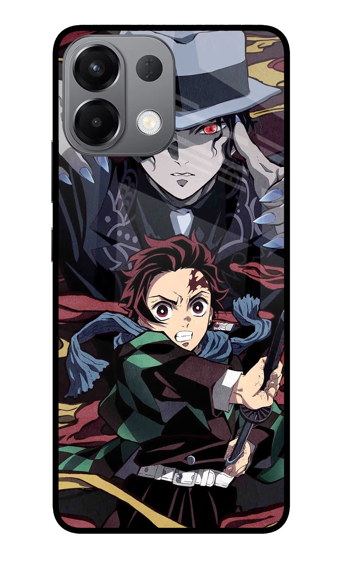 Demon Slayer Oppo K13 5G Back Cover - Demon Slayer Oppo K13 5G Glass Case Back Cover by Casekaro Demon Slayer Oppo K13 5G Glass Case Back Cover by Casekaro