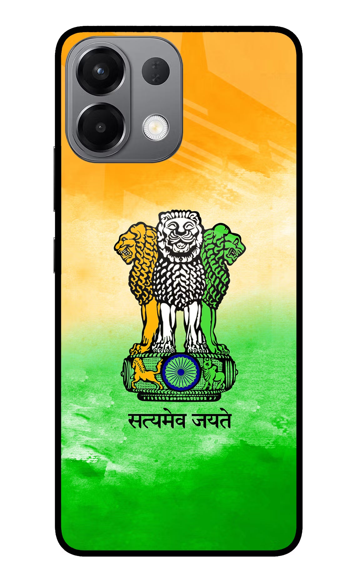 Satyamev Jayate Flag Oppo K13 5G Glass Case Back Cover by Casekaro