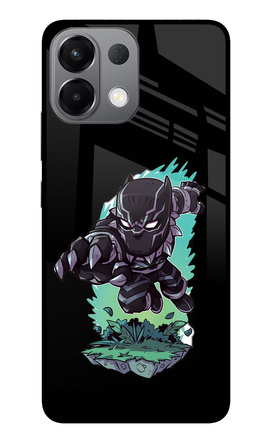 Black Panther Oppo K13 5G Glass Case Back Cover by Casekaro