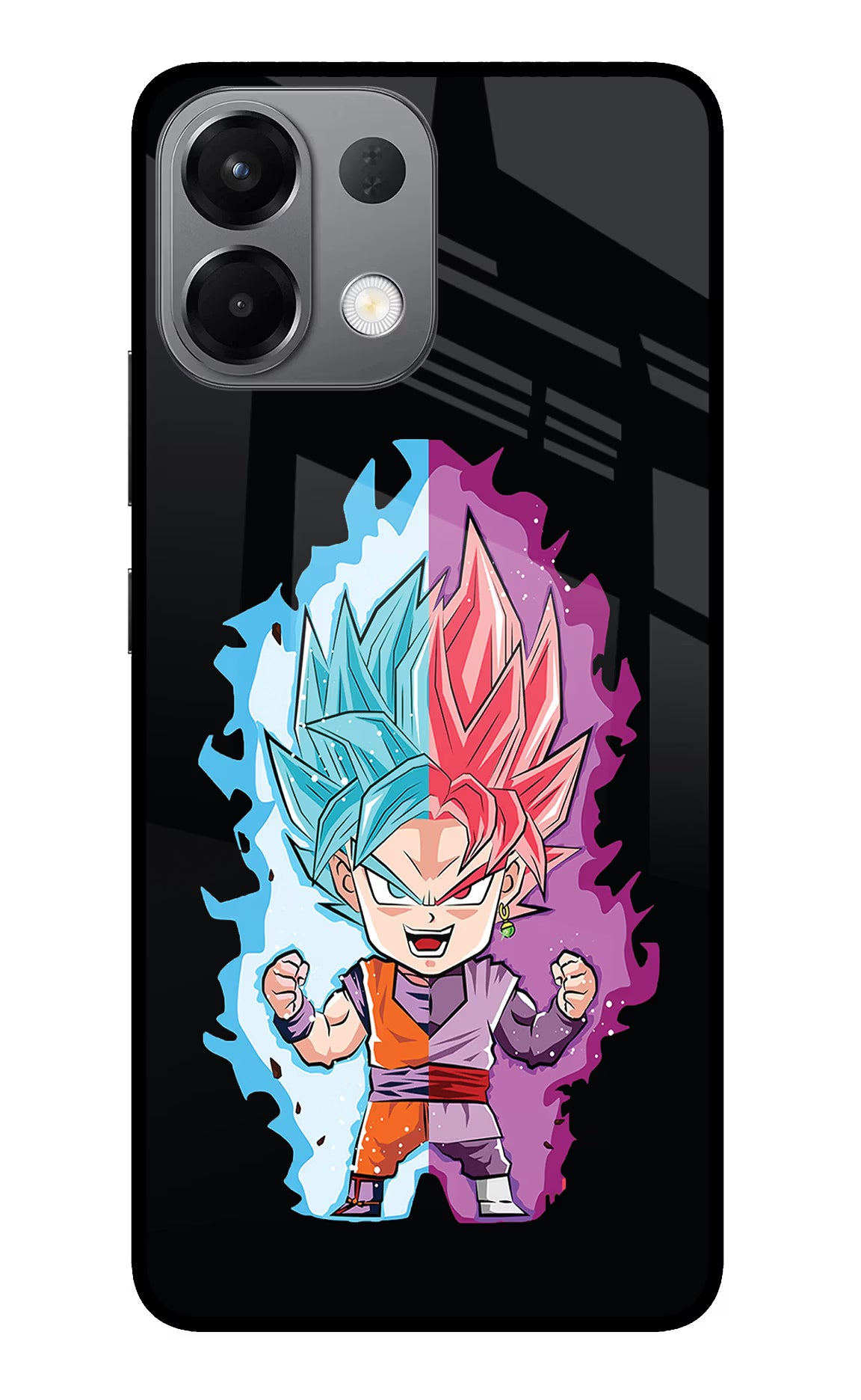 Chota Goku Oppo K13 5G Back Cover - Chota Goku Oppo K13 5G Glass Case Back Cover by Casekaro Chota Goku Oppo K13 5G Glass Case Back Cover by Casekaro