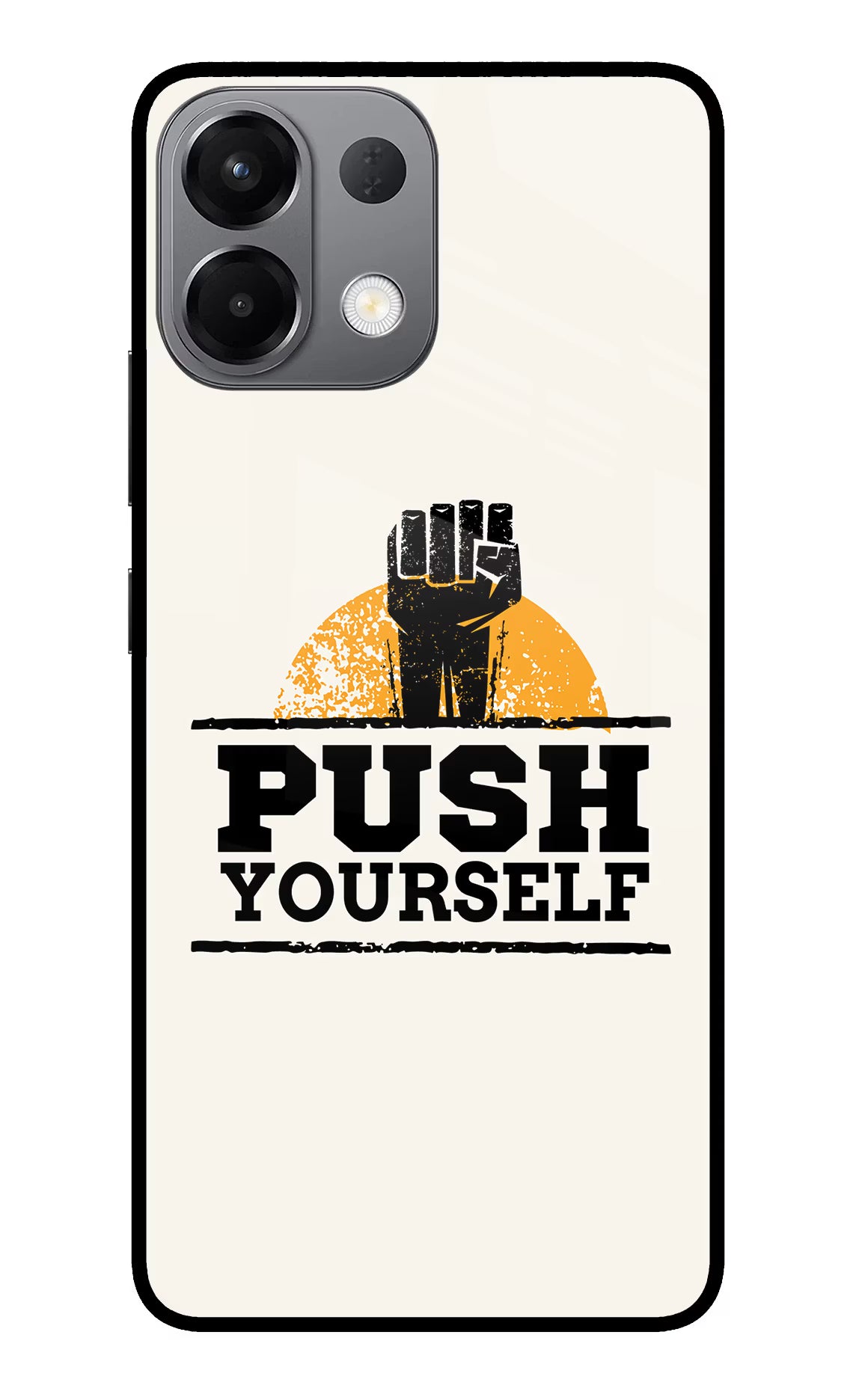 Push Yourself Oppo K13 5G Glass Case - Push Yourself Oppo K13 5G Glass Case Push Yourself Oppo K13 5G Glass Case