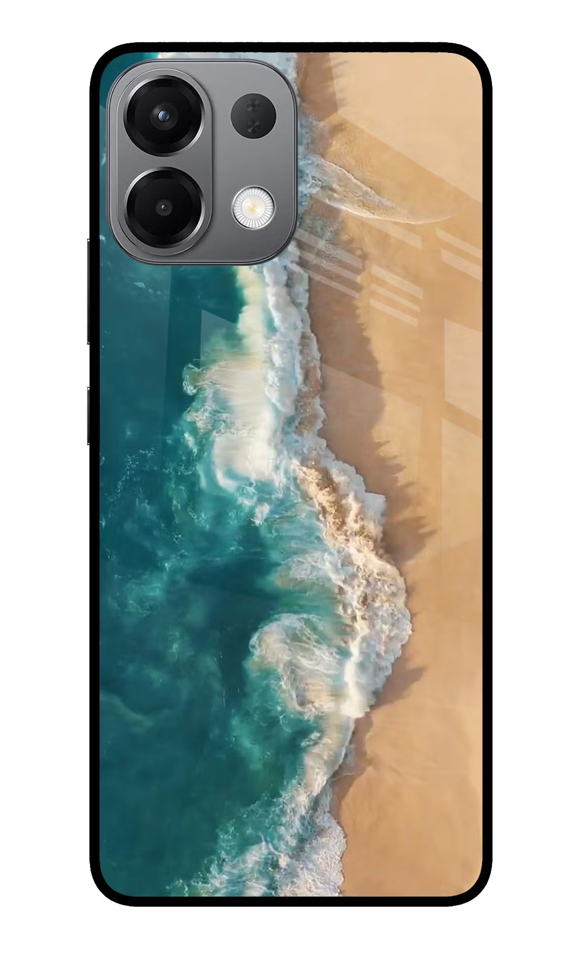 Ocean Beach Oppo K13 5G Glass Case Back Cover by Casekaro