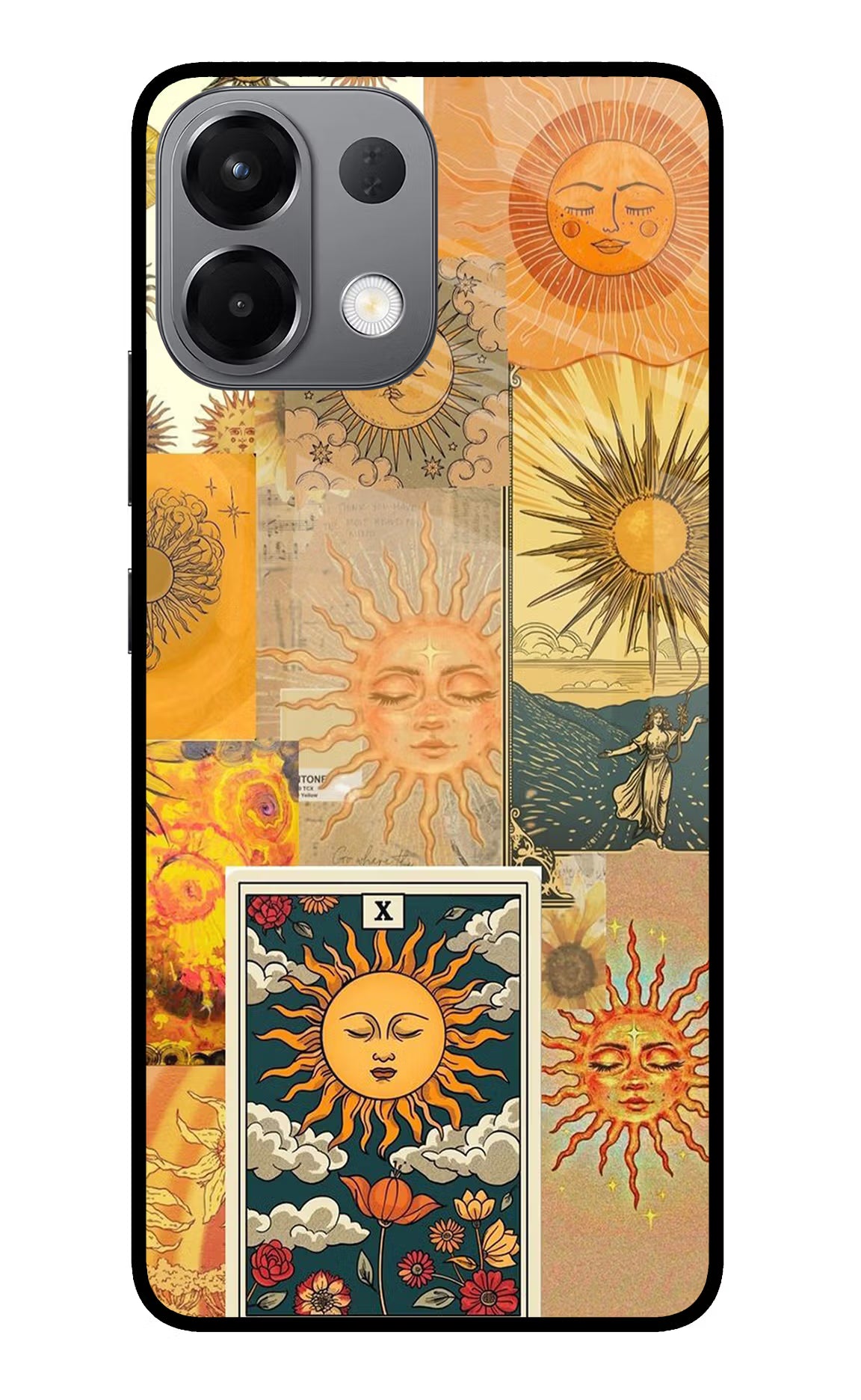 Sun Oppo K13 5G Back Cover - Sun Oppo K13 5G Glass Case Back Cover by Casekaro Sun Oppo K13 5G Glass Case Back Cover by Casekaro