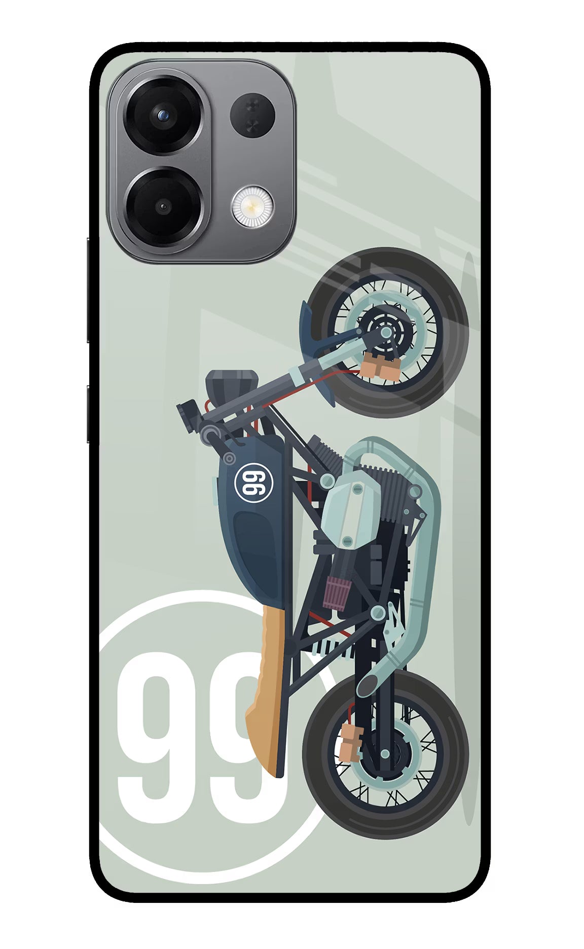 Classic Cafe Racer 99 Oppo K13 5G Glass Case Back Cover by Casekaro