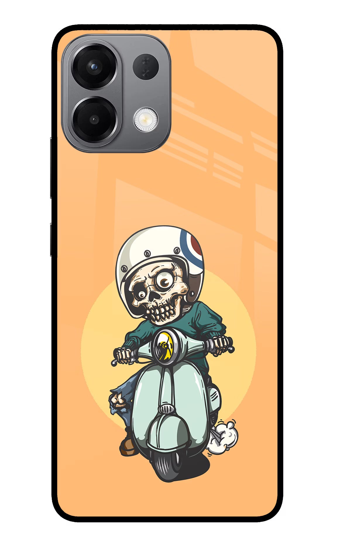 Undead Biker Oppo K13 5G Back Cover - Undead Biker Oppo K13 5G Glass Case Back Cover by Casekaro Undead Biker Oppo K13 5G Glass Case Back Cover by Casekaro