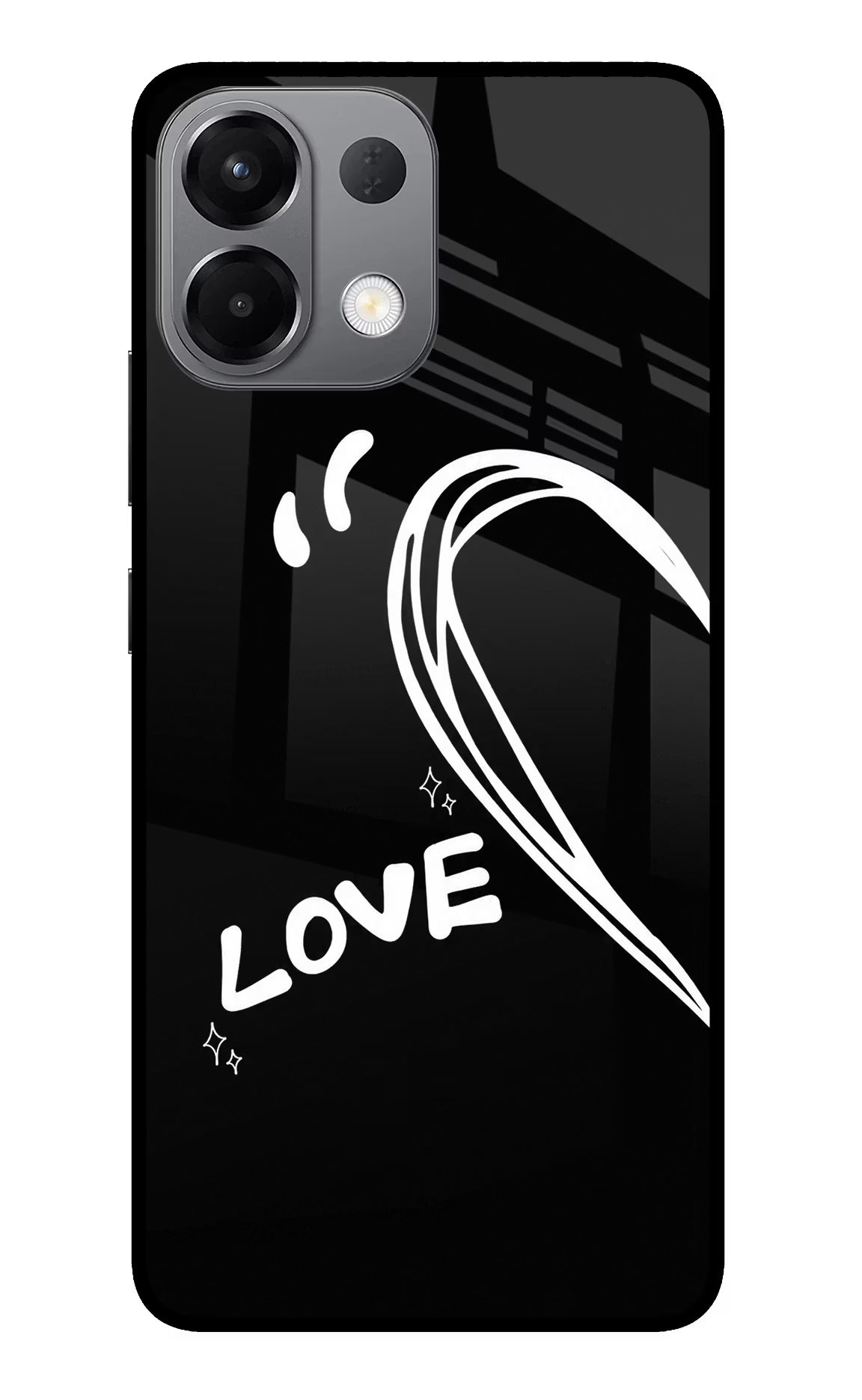 Love Line Oppo K13 5G Glass Case - Love Line Oppo K13 5G Glass Case Love Line Oppo K13 5G Glass Case