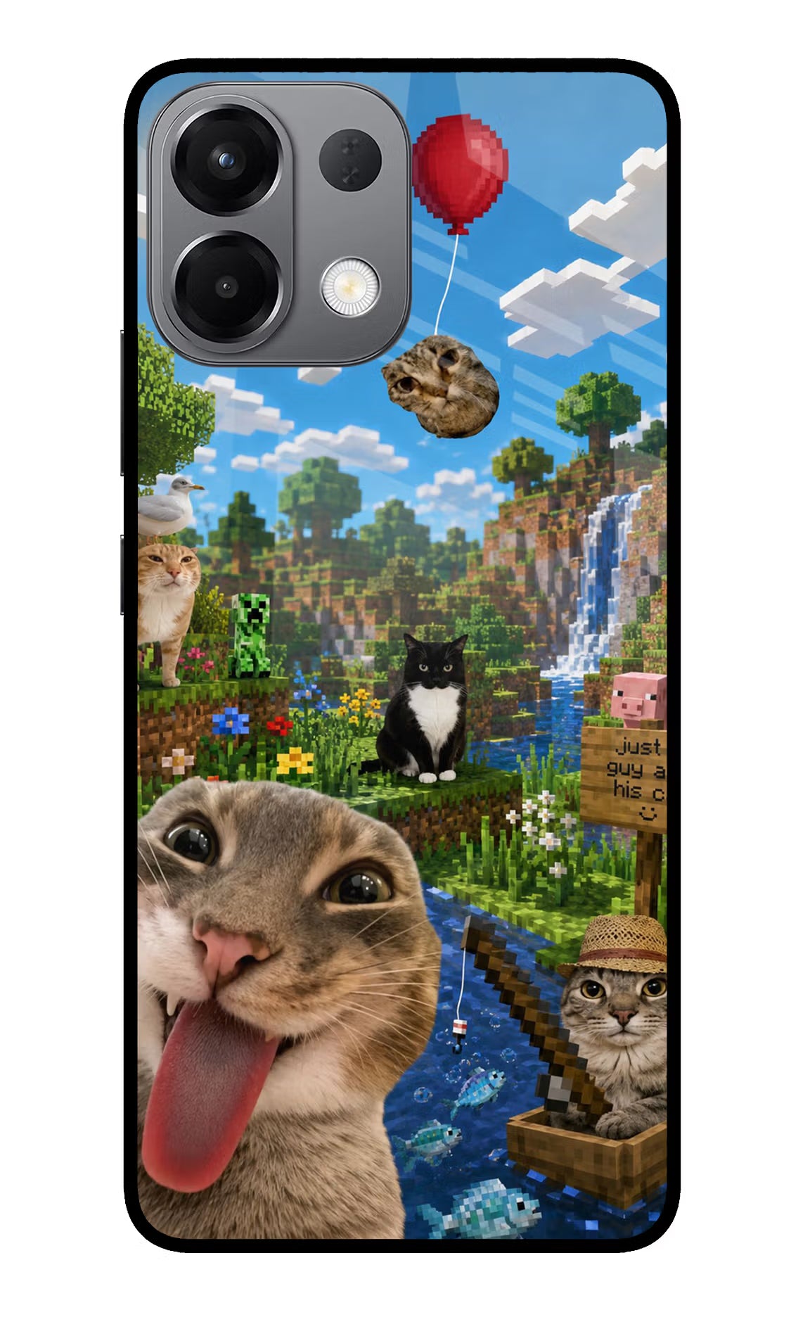 Minecraft Cat Chaos Oppo K13 5G Glass Case - Minecraft Cat Chaos Oppo K13 5G Glass Case Minecraft Cat Chaos Oppo K13 5G Glass Case